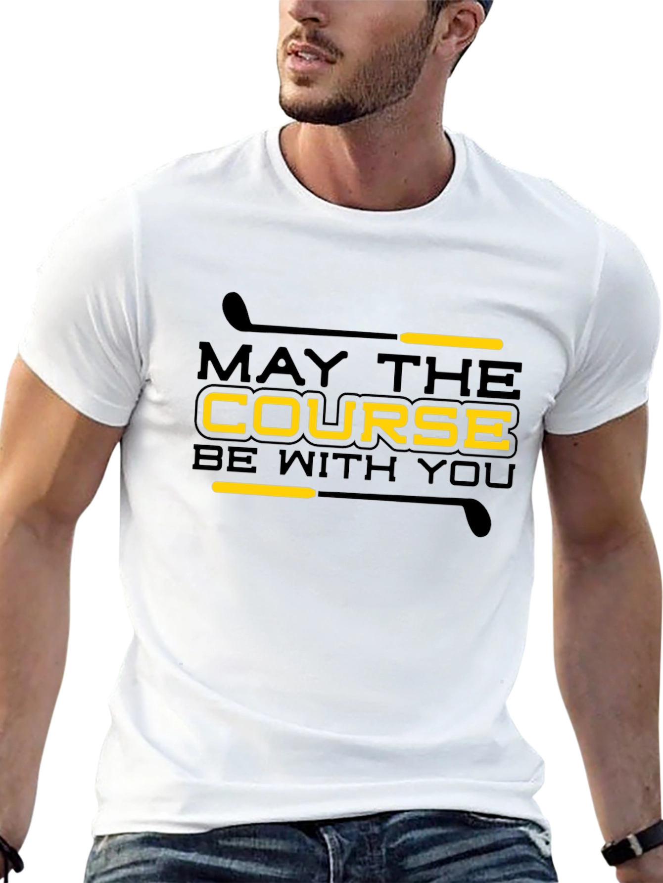 May The Course Be With You Golf T-Shirt
