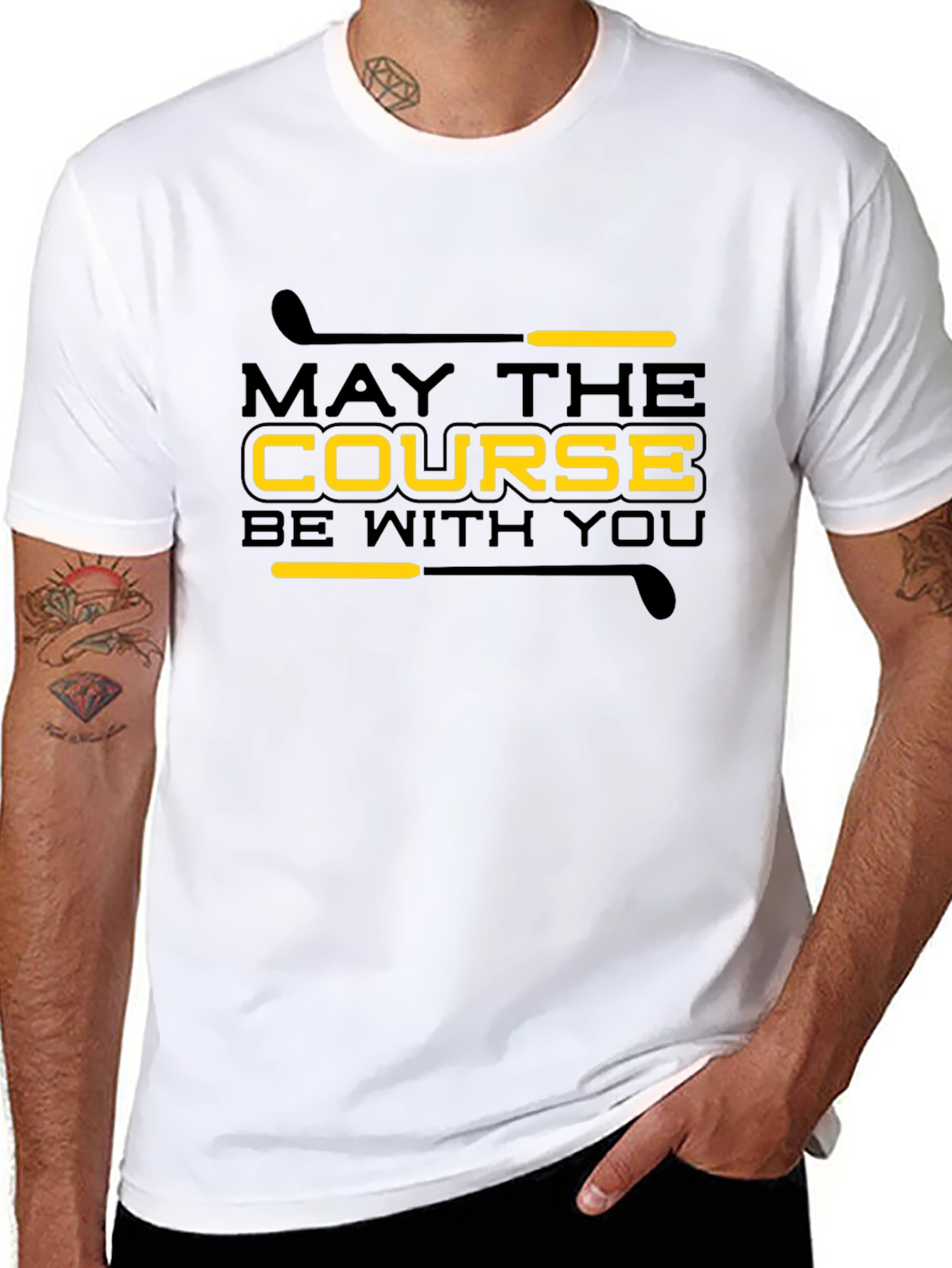 May The Course Be With You Golf T-Shirt