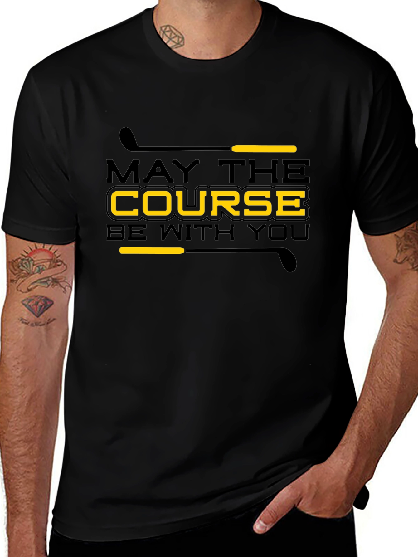 May The Course Be With You Golf T-Shirt