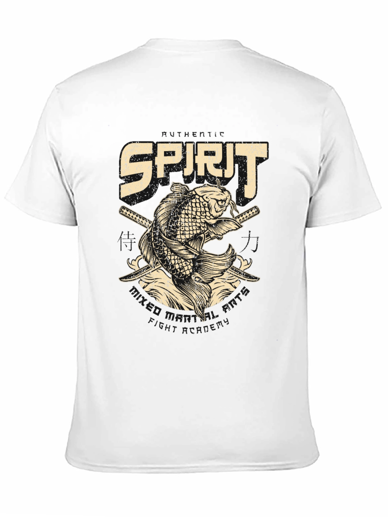 Koi Fish Spirit T-Shirt - Edgy Samurai Design