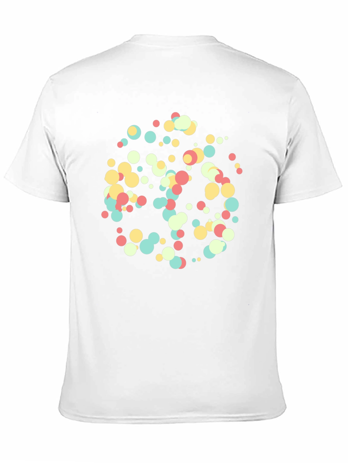 Abstract Dot Pattern Black T-Shirt