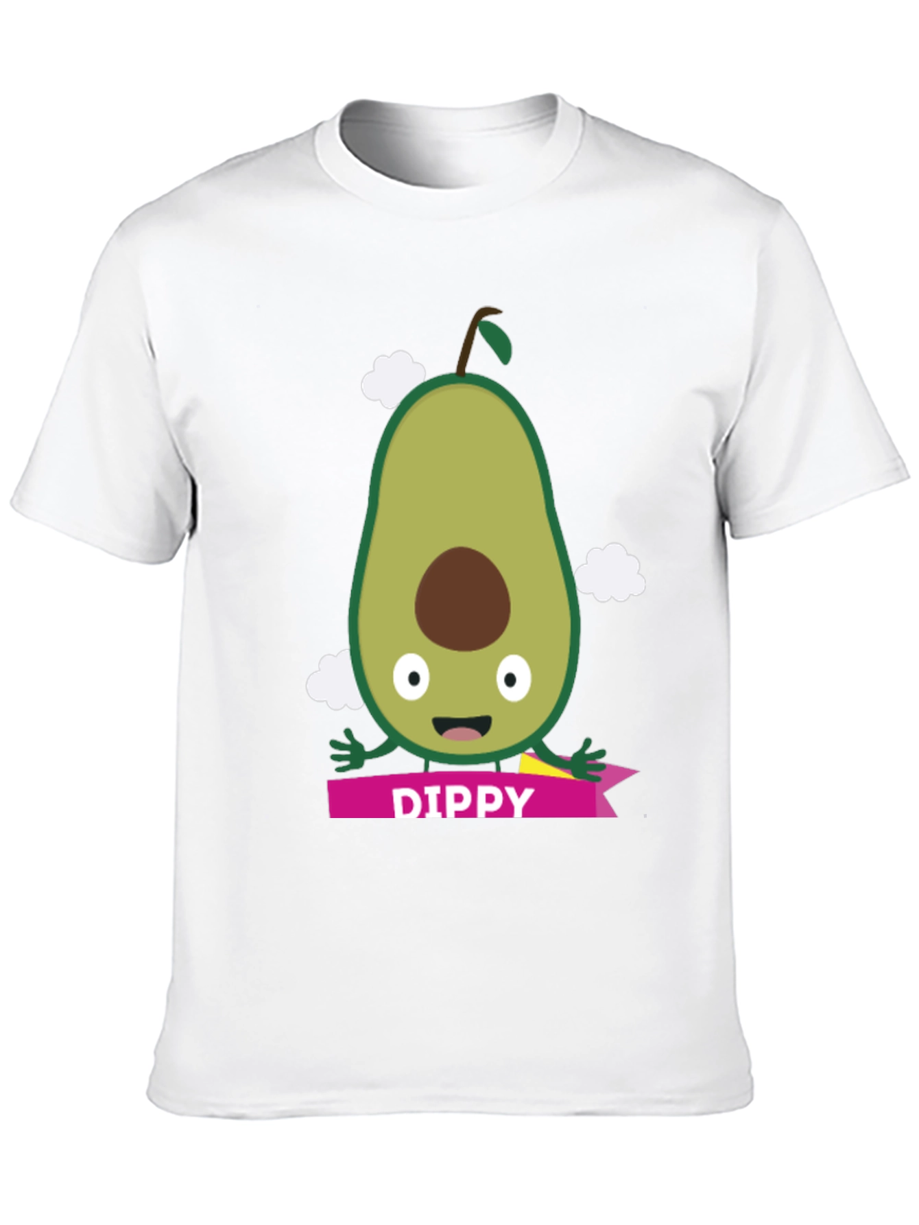 Dippy Avocado Graphic Tee - Unisex Black T-Shirt
