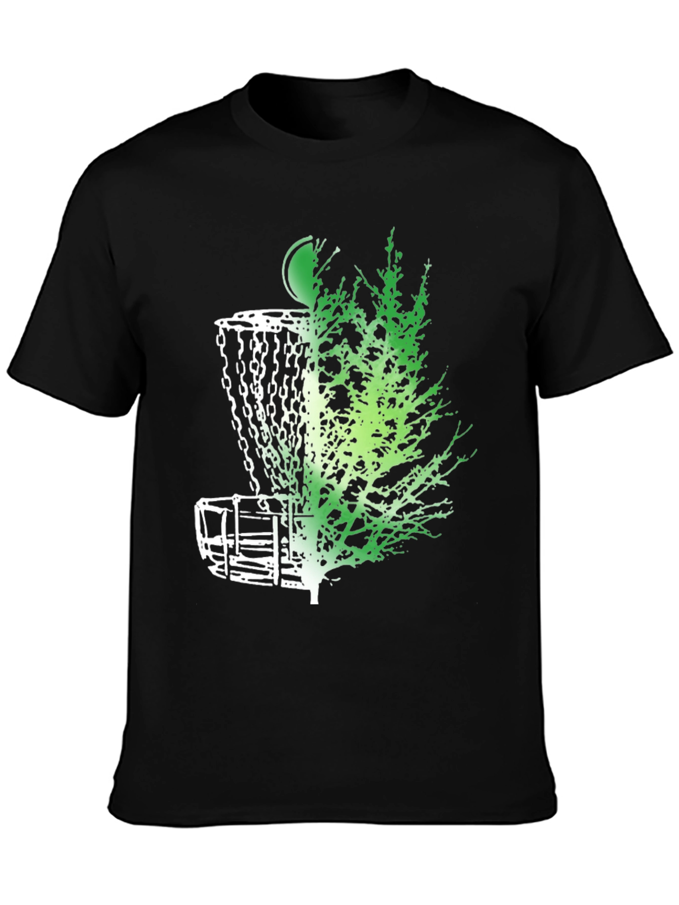 Disc Golf Basket & Tree Graphic Tee