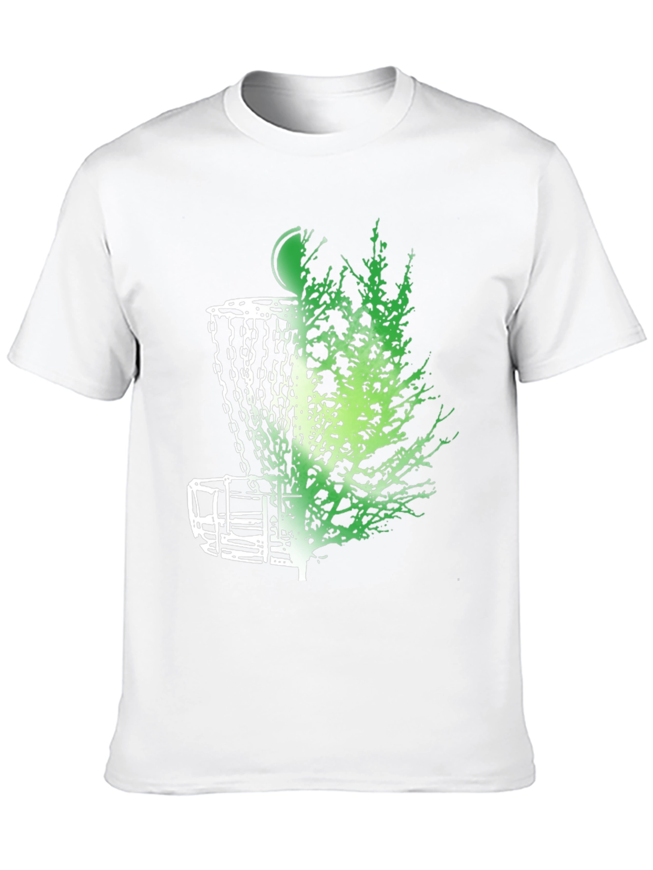 Disc Golf Basket & Tree Graphic Tee