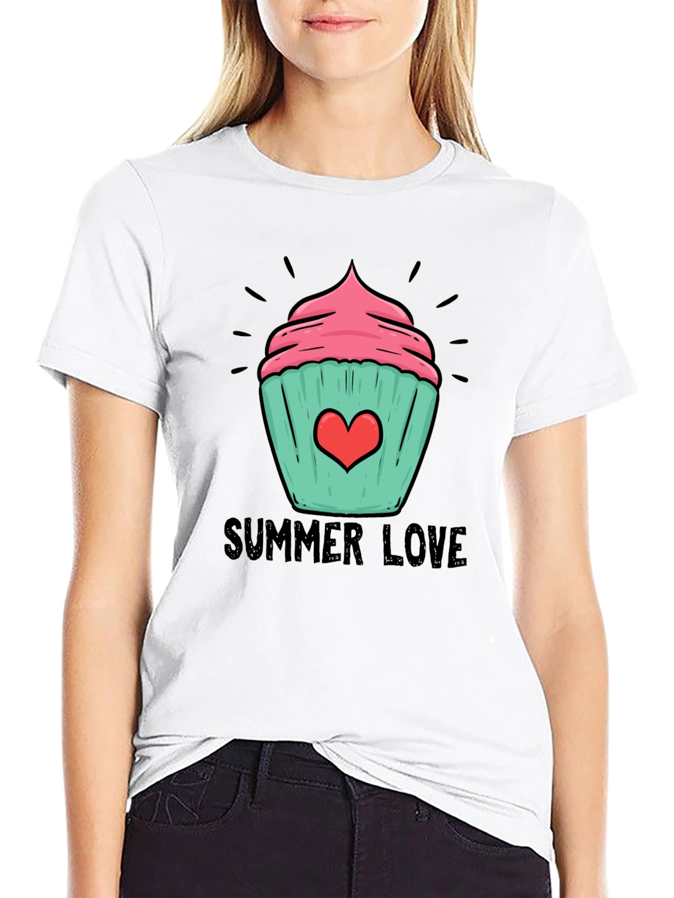 Summer Love Cupcake Graphic Tee