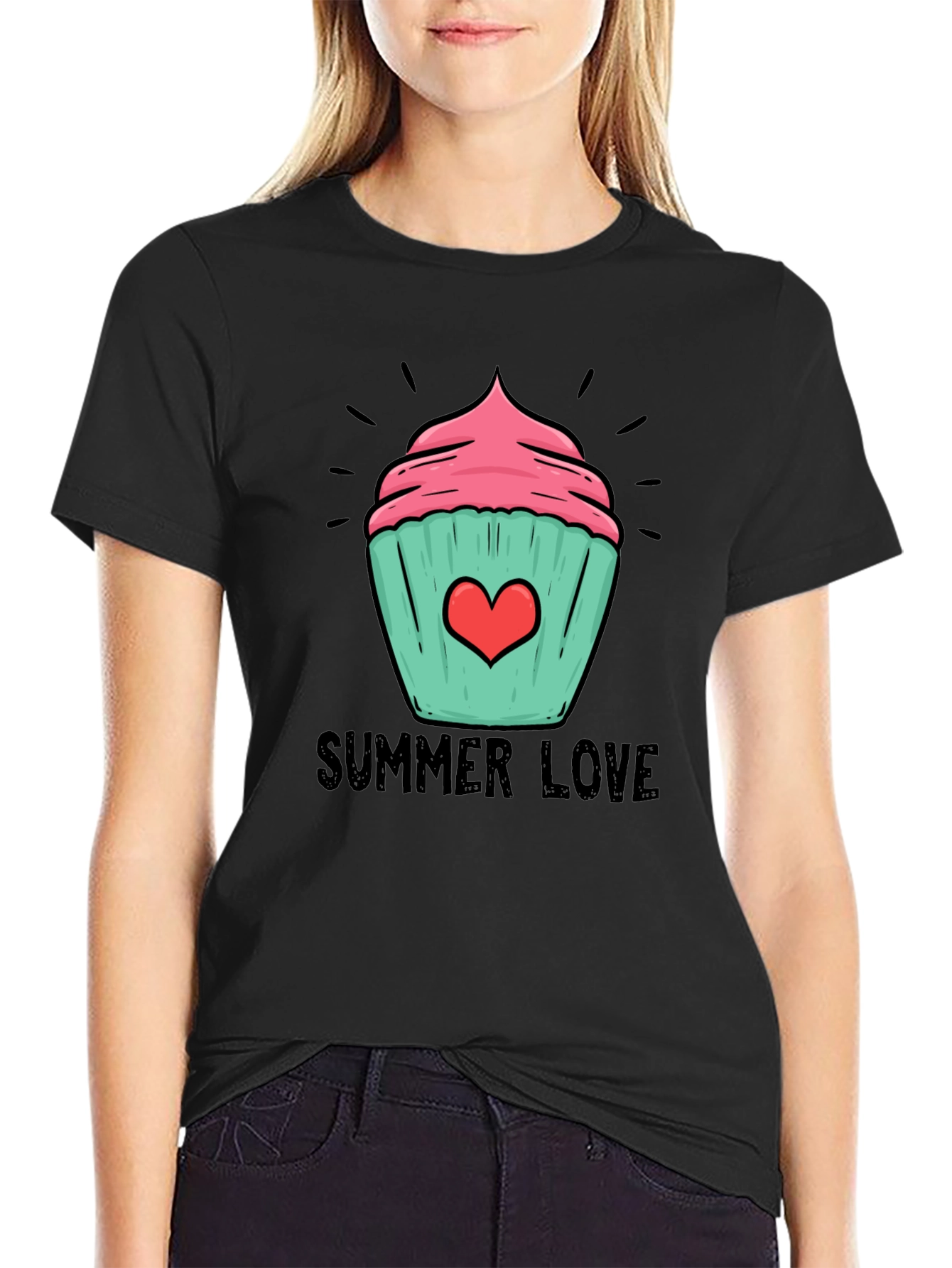 Summer Love Cupcake Graphic Tee