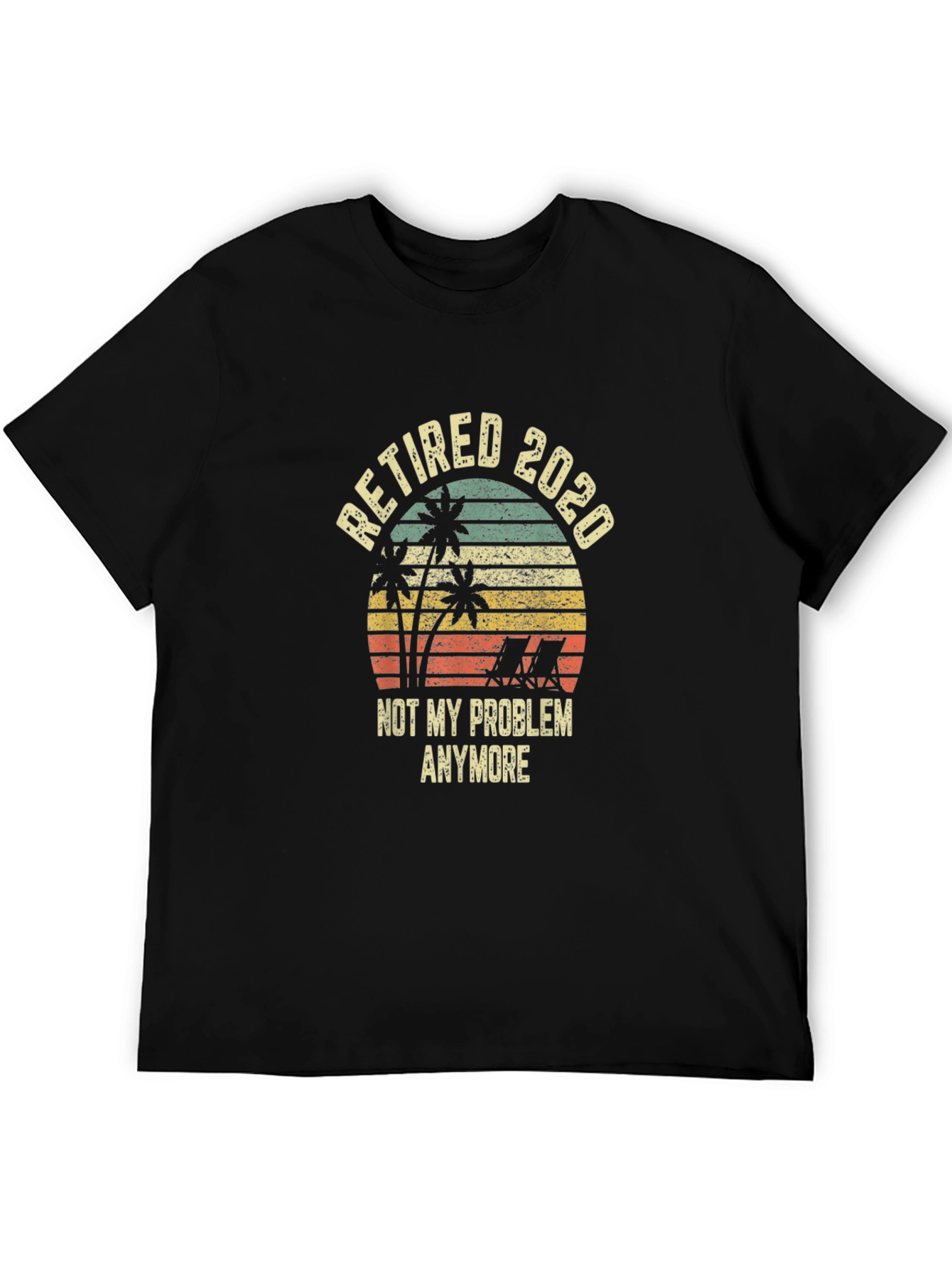 Retired 2020 Graphic T-Shirt - Beach Retirement Tee