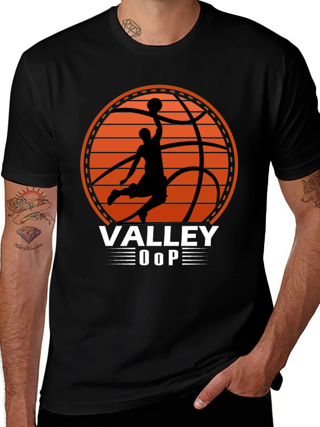 Valley Oop Basketball Graphic T-Shirt