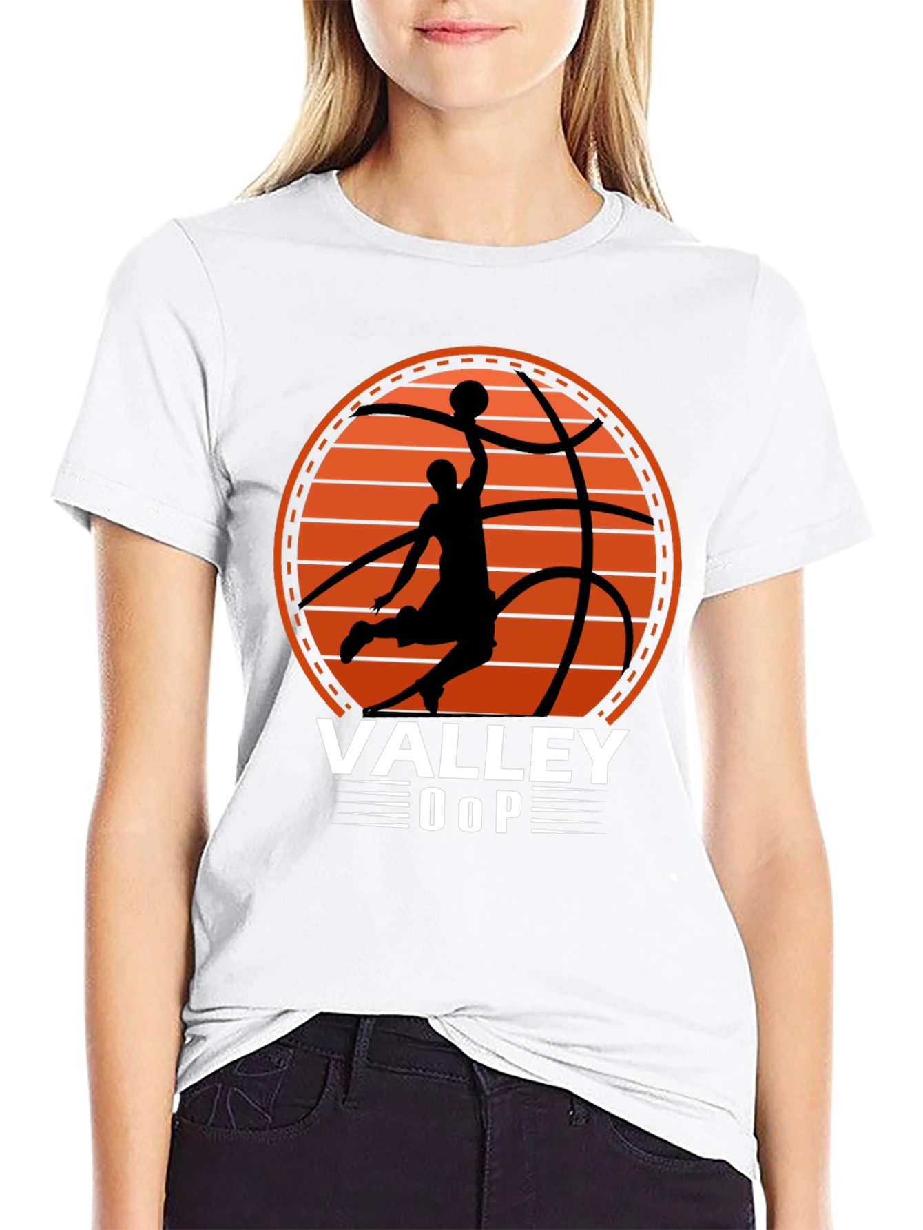 Valley Oop Basketball Graphic T-Shirt
