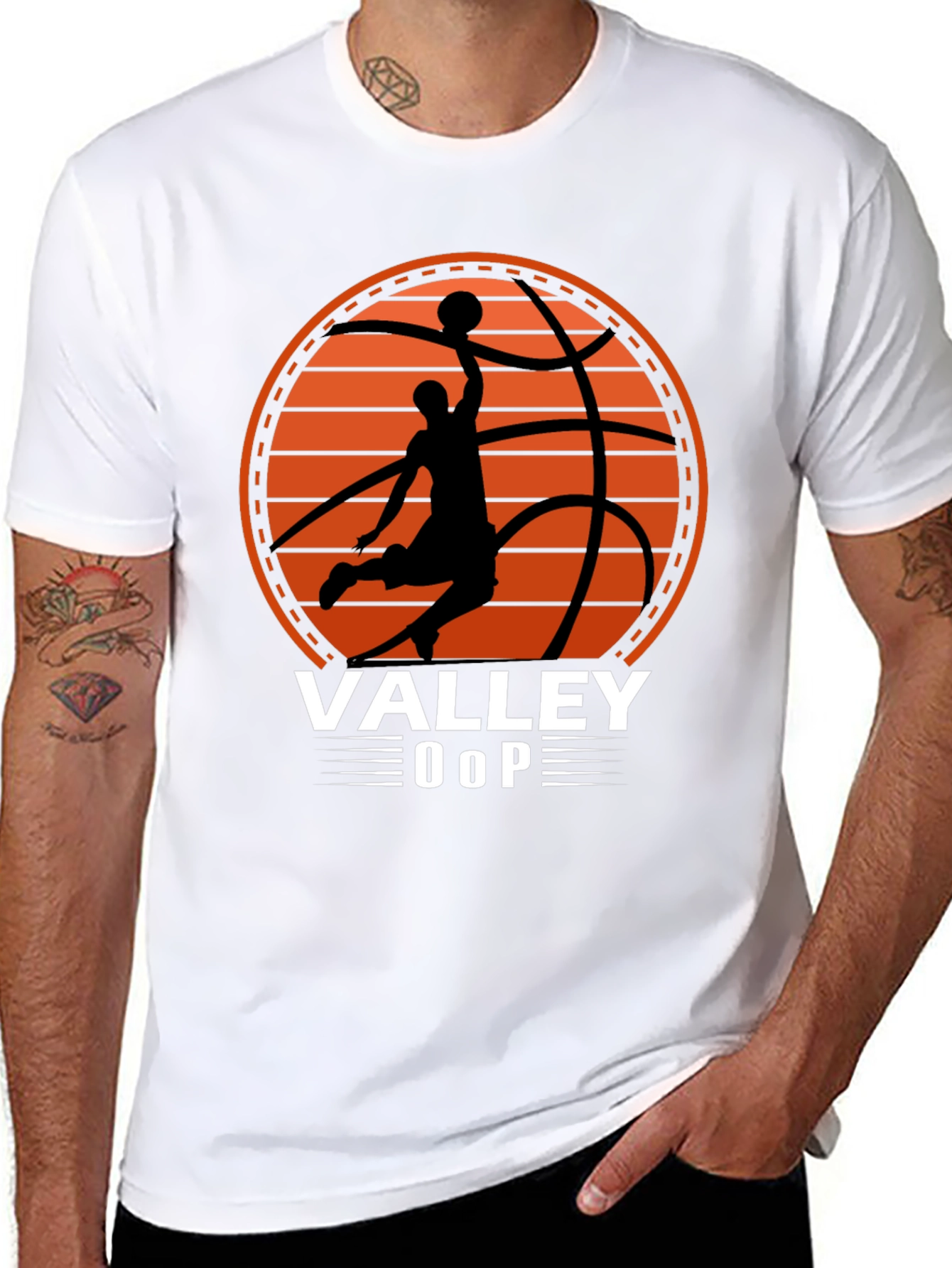 Valley Oop Basketball Graphic T-Shirt