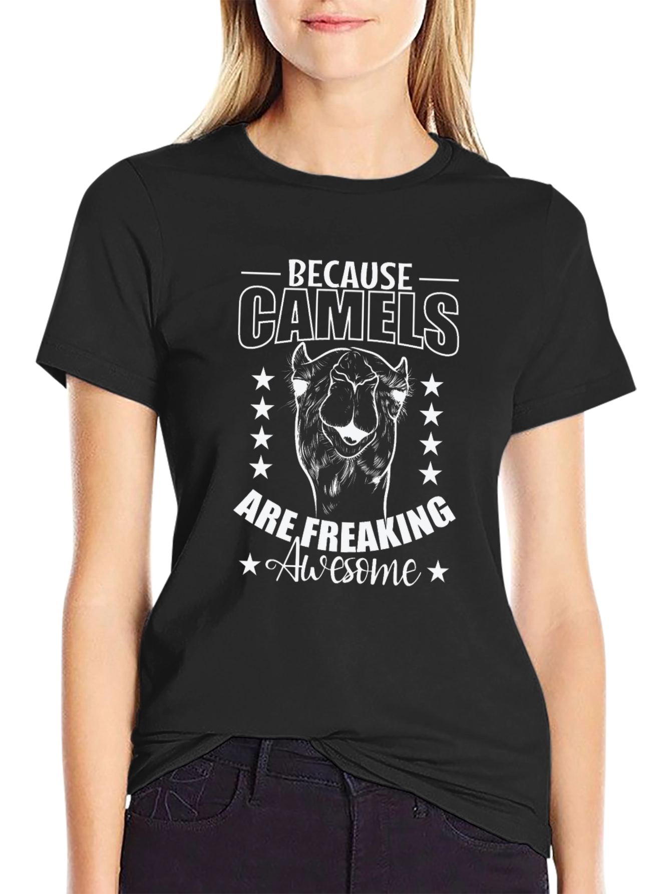 Camels are Freaking Awesome Black T-Shirt
