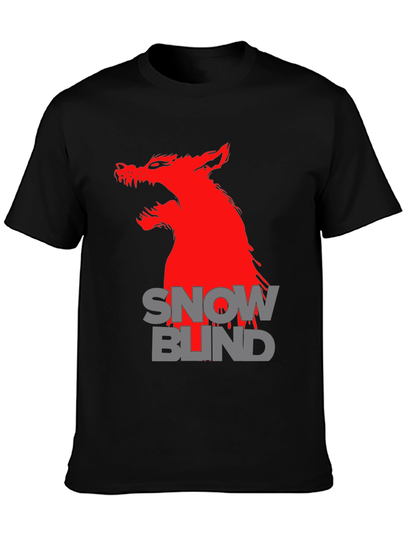 Snow Blind Wolf Graphic T-Shirt