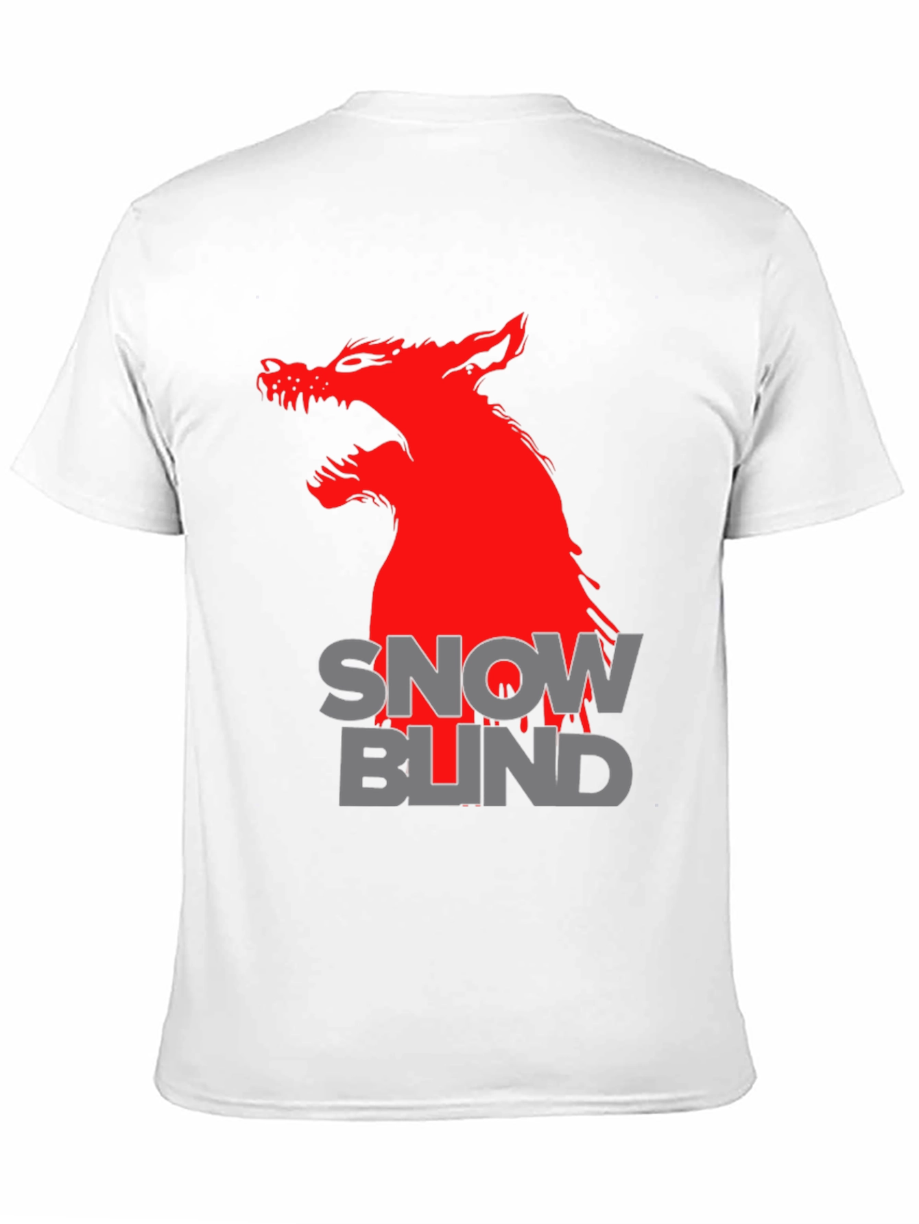 Snow Blind Wolf Graphic T-Shirt
