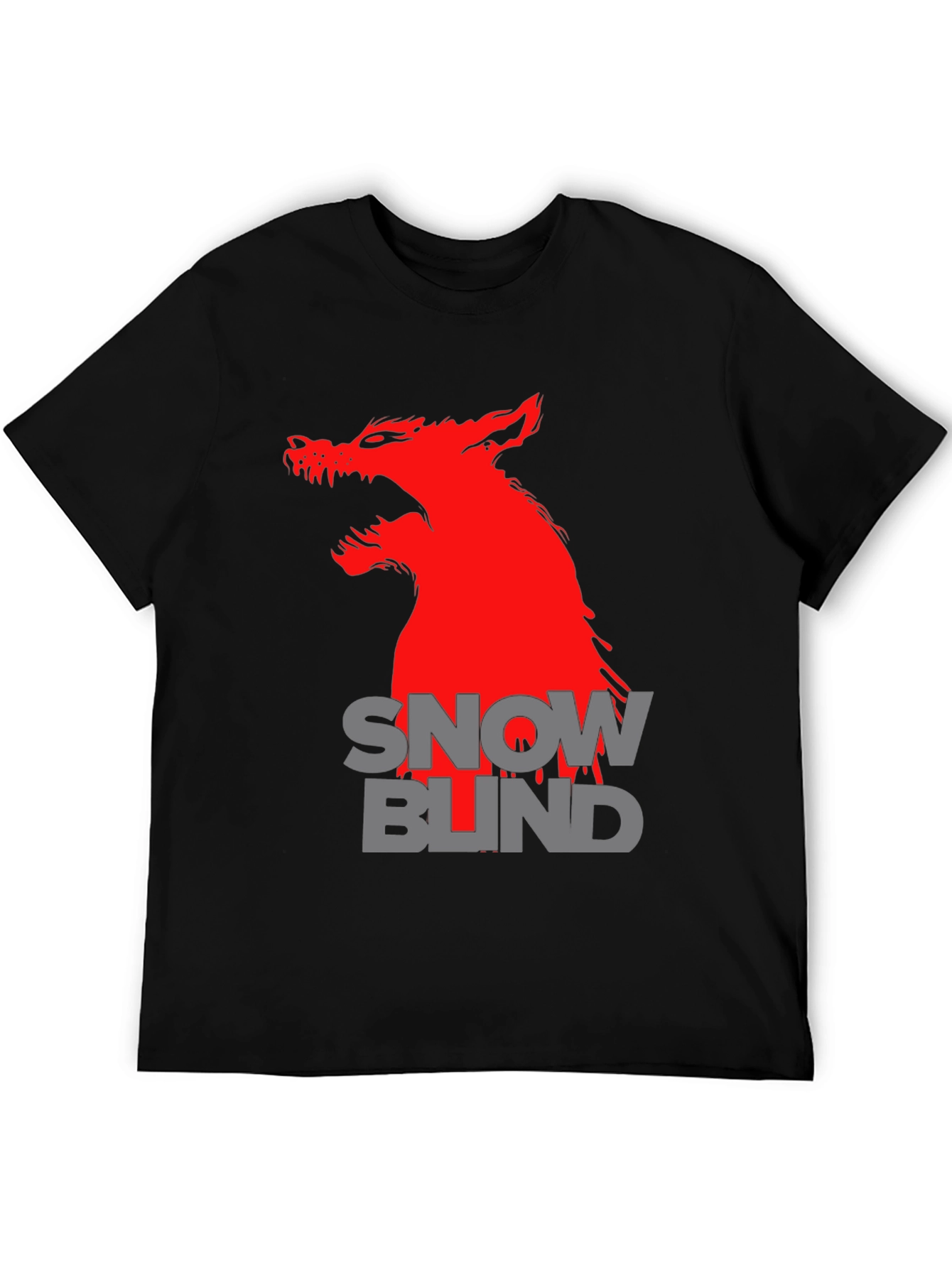 Snow Blind Wolf Graphic T-Shirt