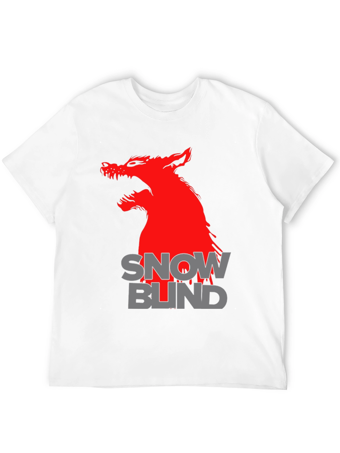 Snow Blind Wolf Graphic T-Shirt