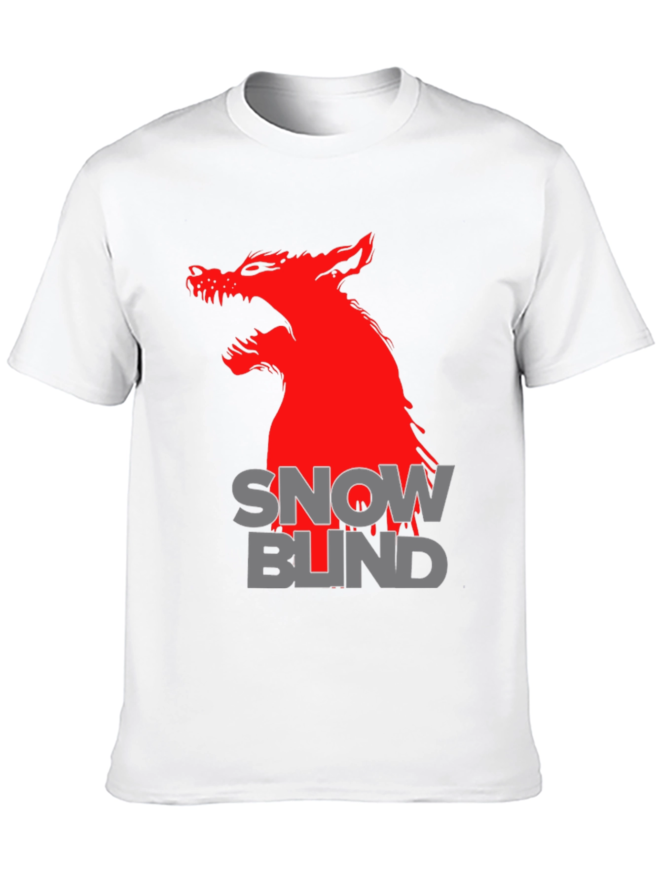 Snow Blind Wolf Graphic T-Shirt