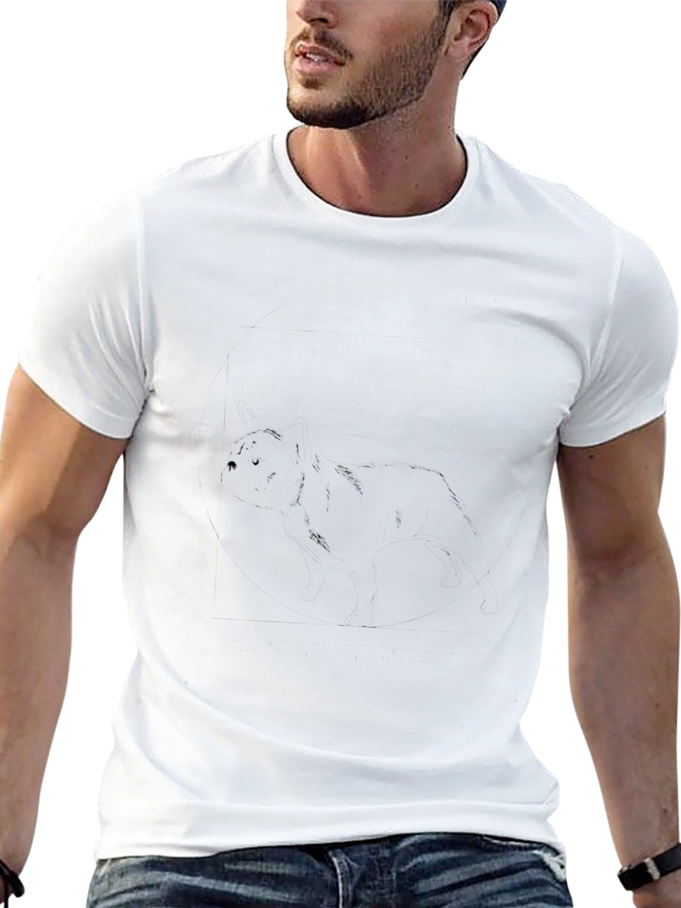 Mens Black Crew Neck T-Shirt - Casual Comfort