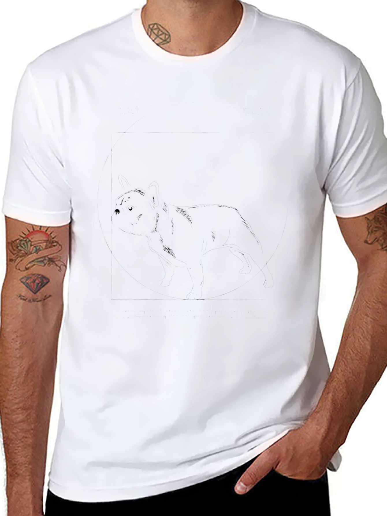 Mens Black Crew Neck T-Shirt - Casual Comfort