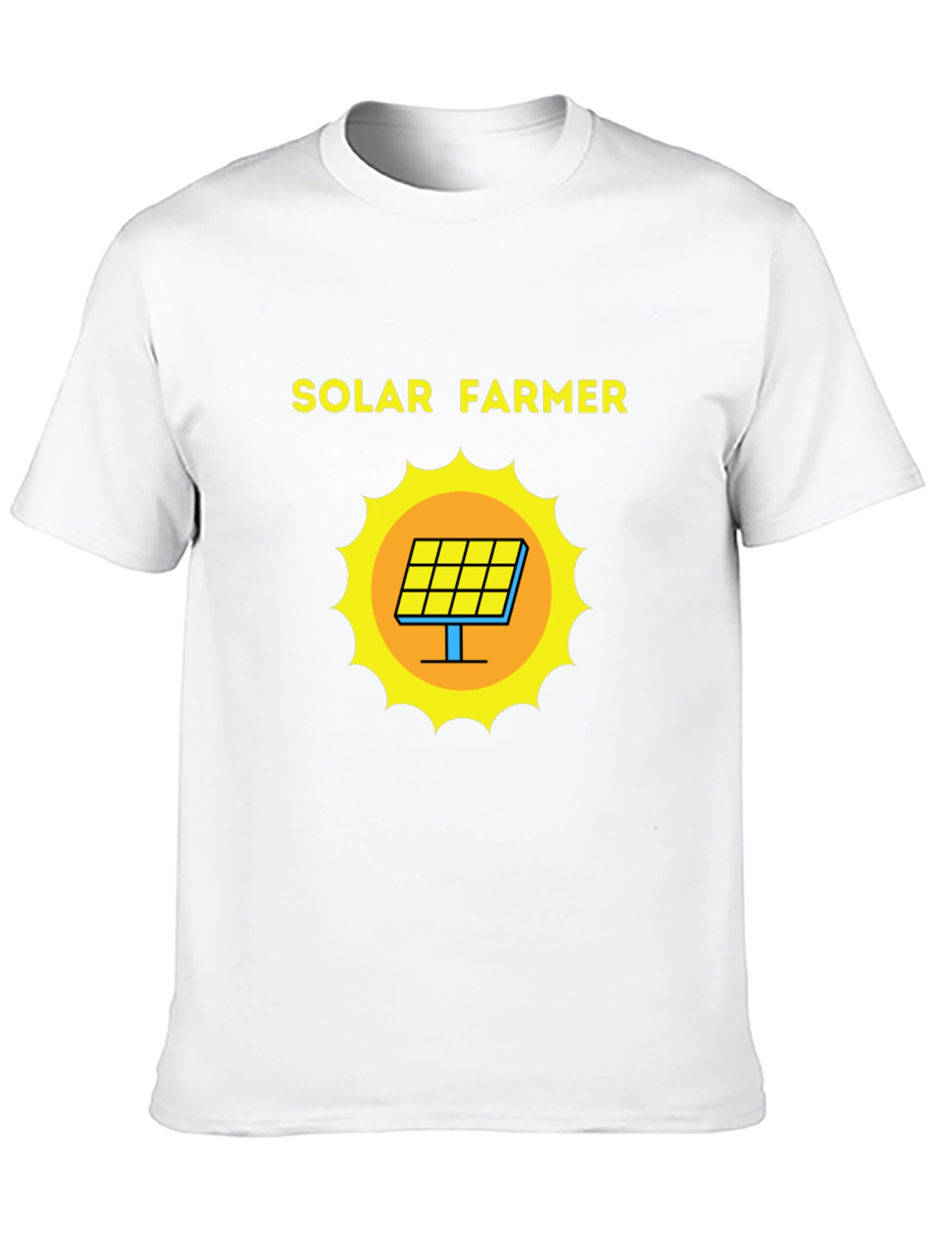 Solar Farmer Graphic Tee - Eco-Friendly Style