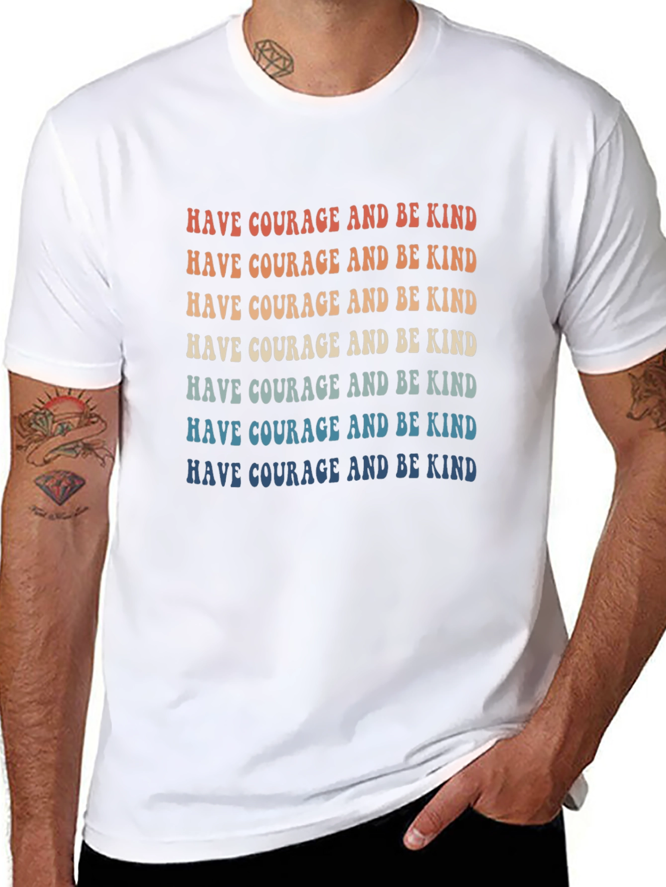 Courage and Kindness T-Shirt - Inspiring Comfort