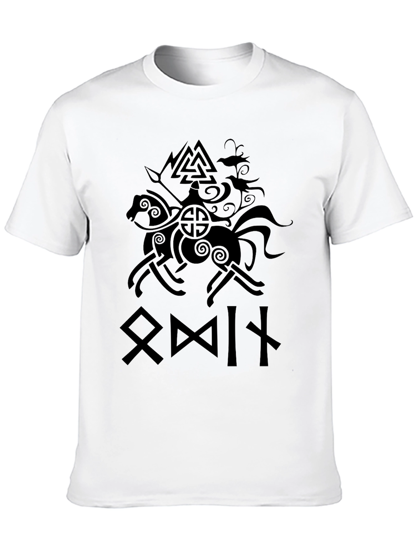 Viking Graphic Tee - Odin Horse Design