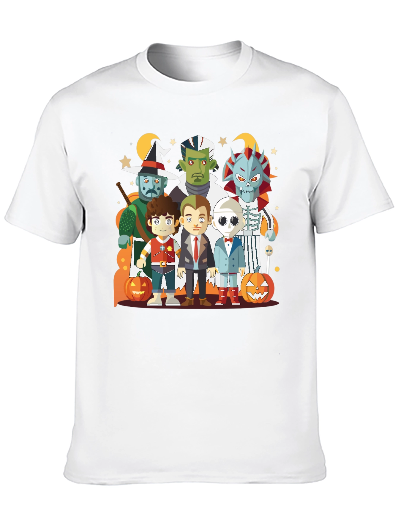 Halloween Character Graphic Black Tee