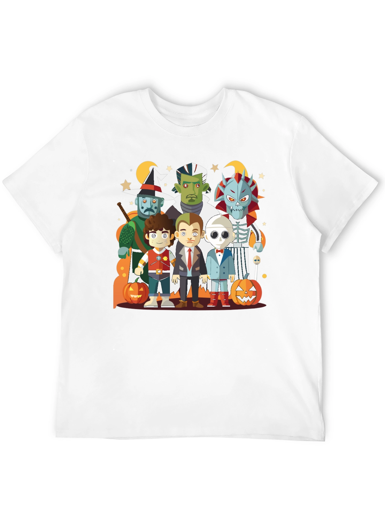 Halloween Character Graphic Black Tee