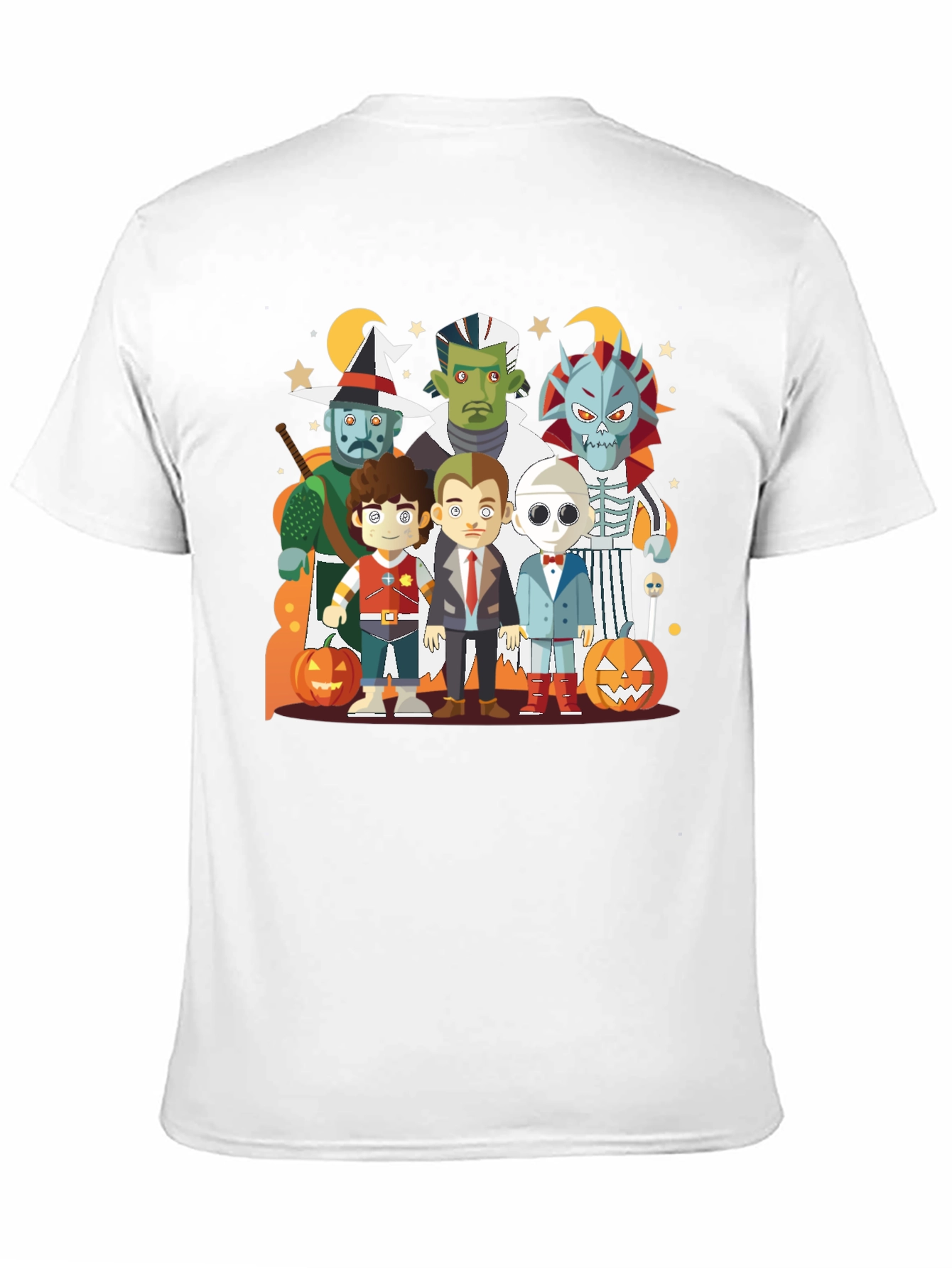 Halloween Character Graphic Black Tee