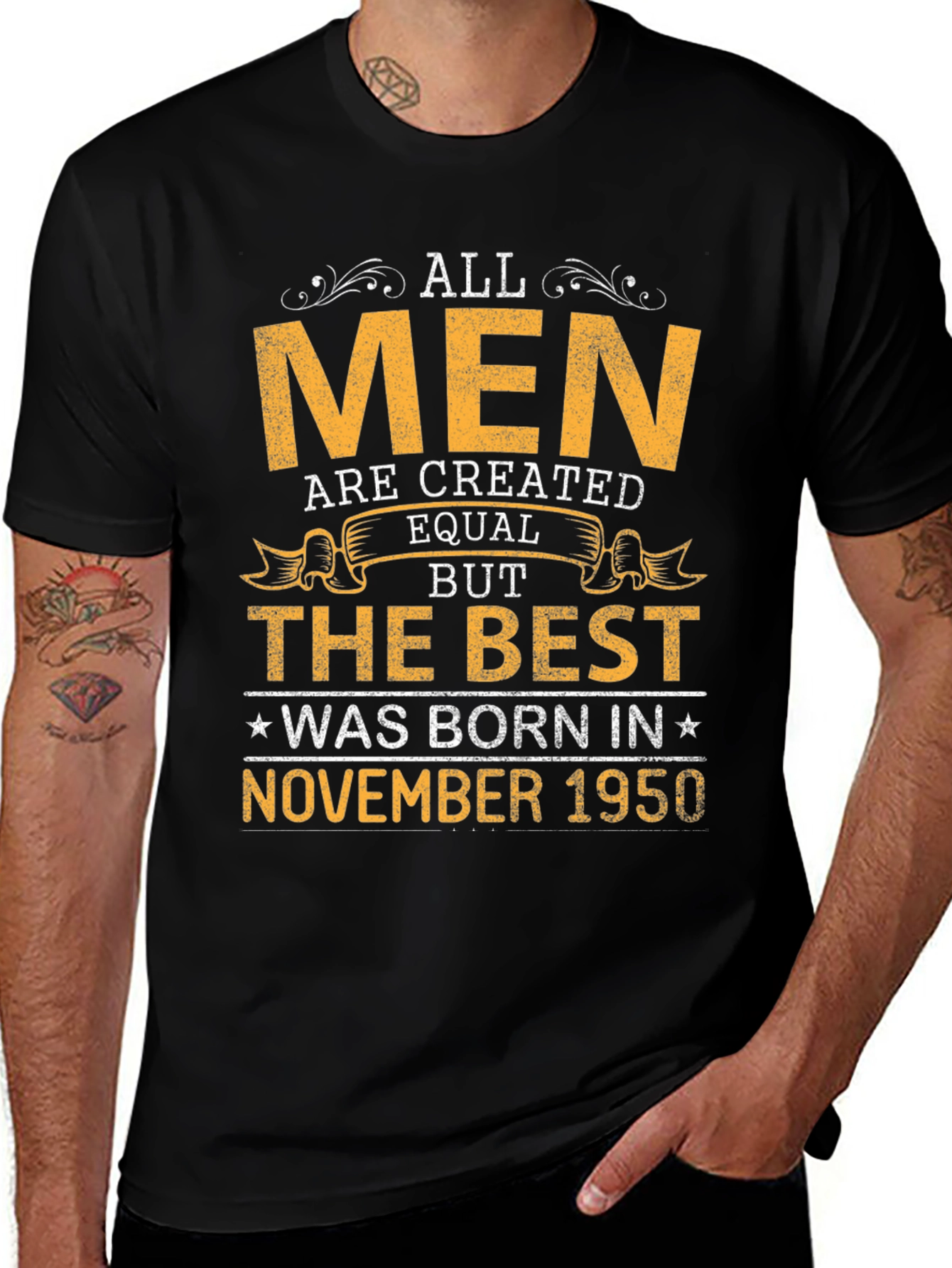 Born in November 1950 Mens T-shirt