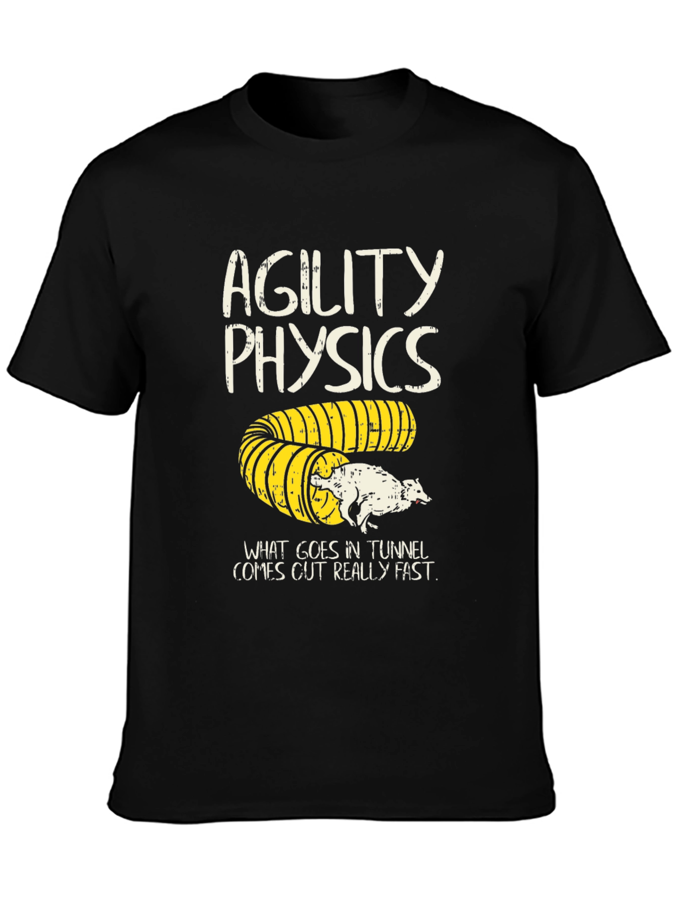 Agility Physics Dog T-Shirt - Tunnel Fun