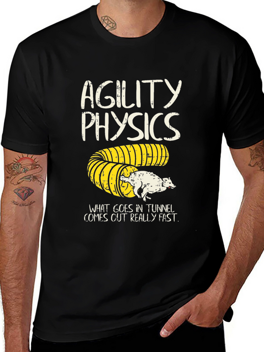 Agility Physics Dog T-Shirt - Tunnel Fun