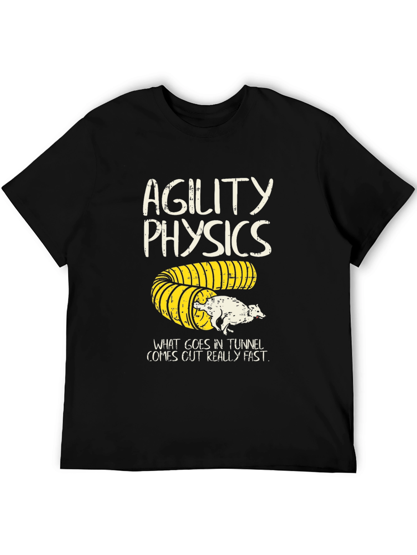 Agility Physics Dog T-Shirt - Tunnel Fun