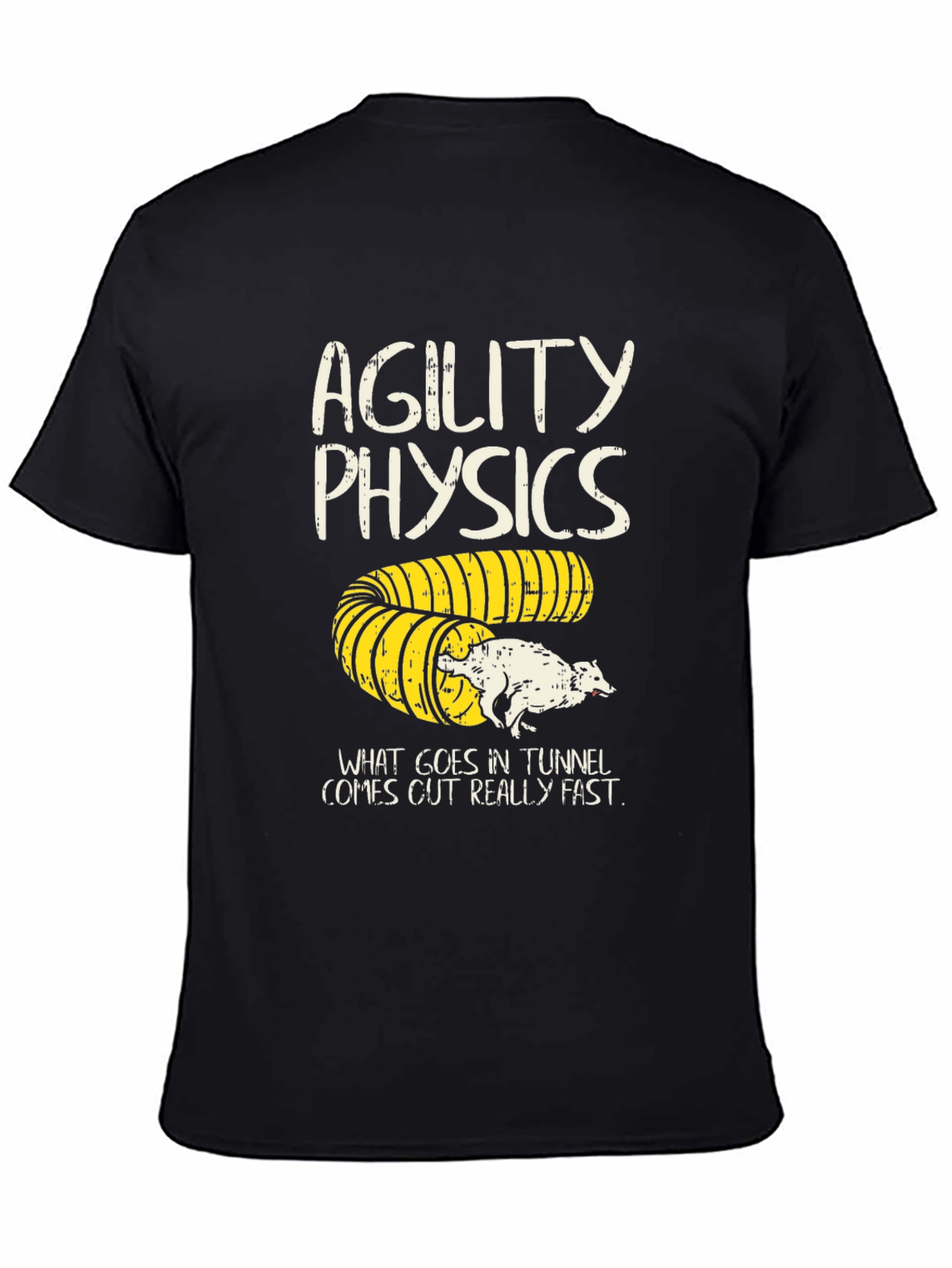 Agility Physics Dog T-Shirt - Tunnel Fun