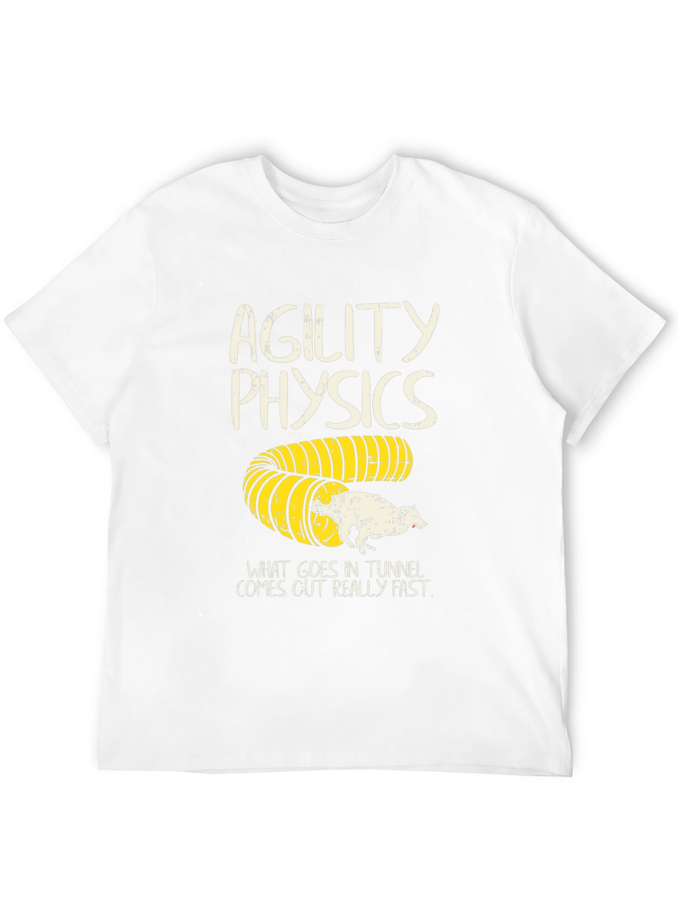 Agility Physics Dog T-Shirt - Tunnel Fun