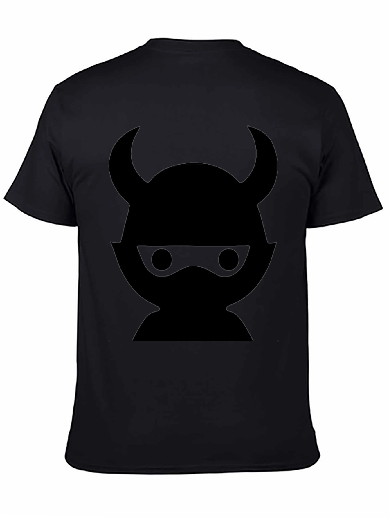 Devil Ninja Graphic Tee - Black Cotton Casual Shirt