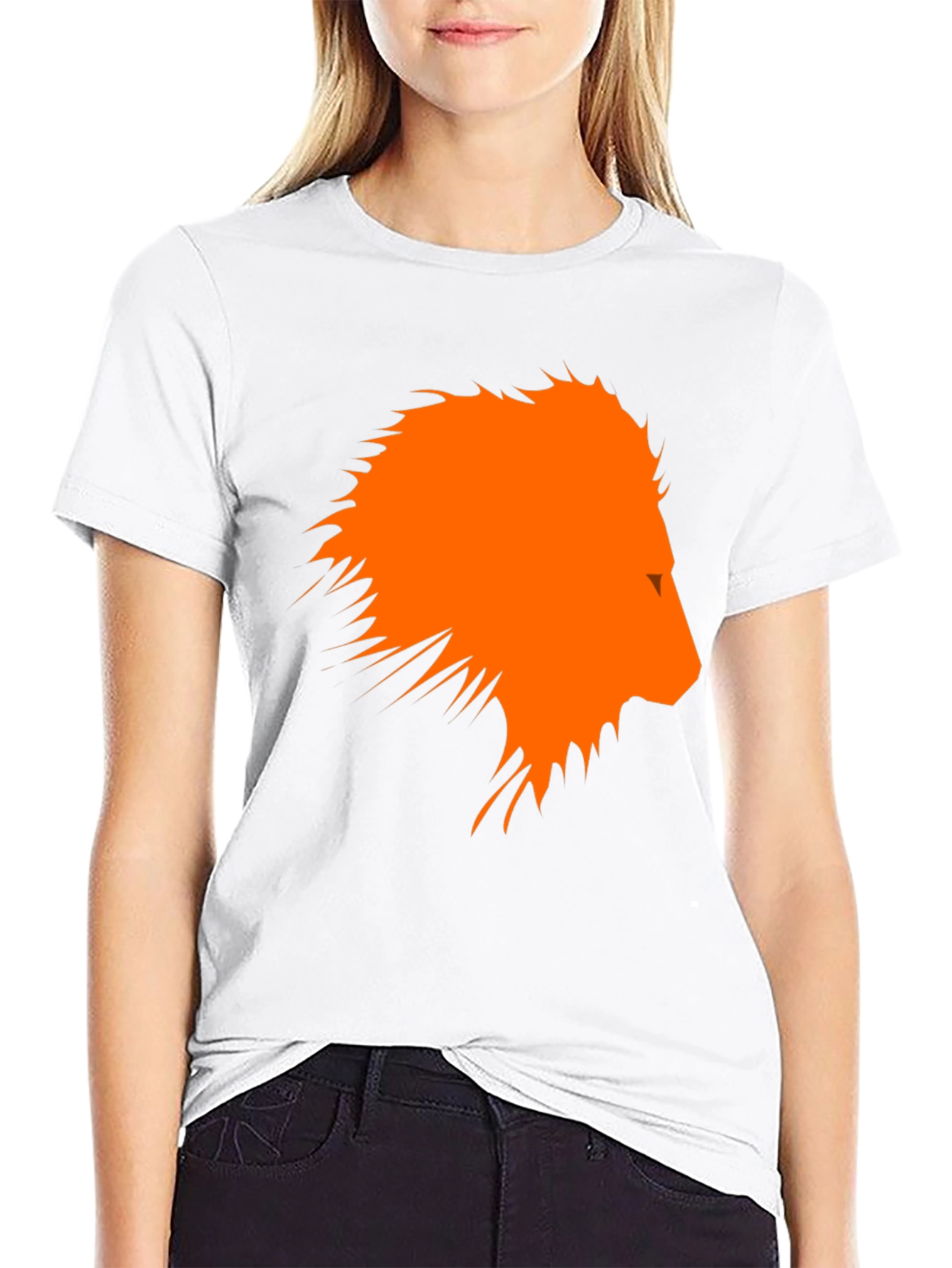 Bold Lion Graphic Tee - Modern Animal Print