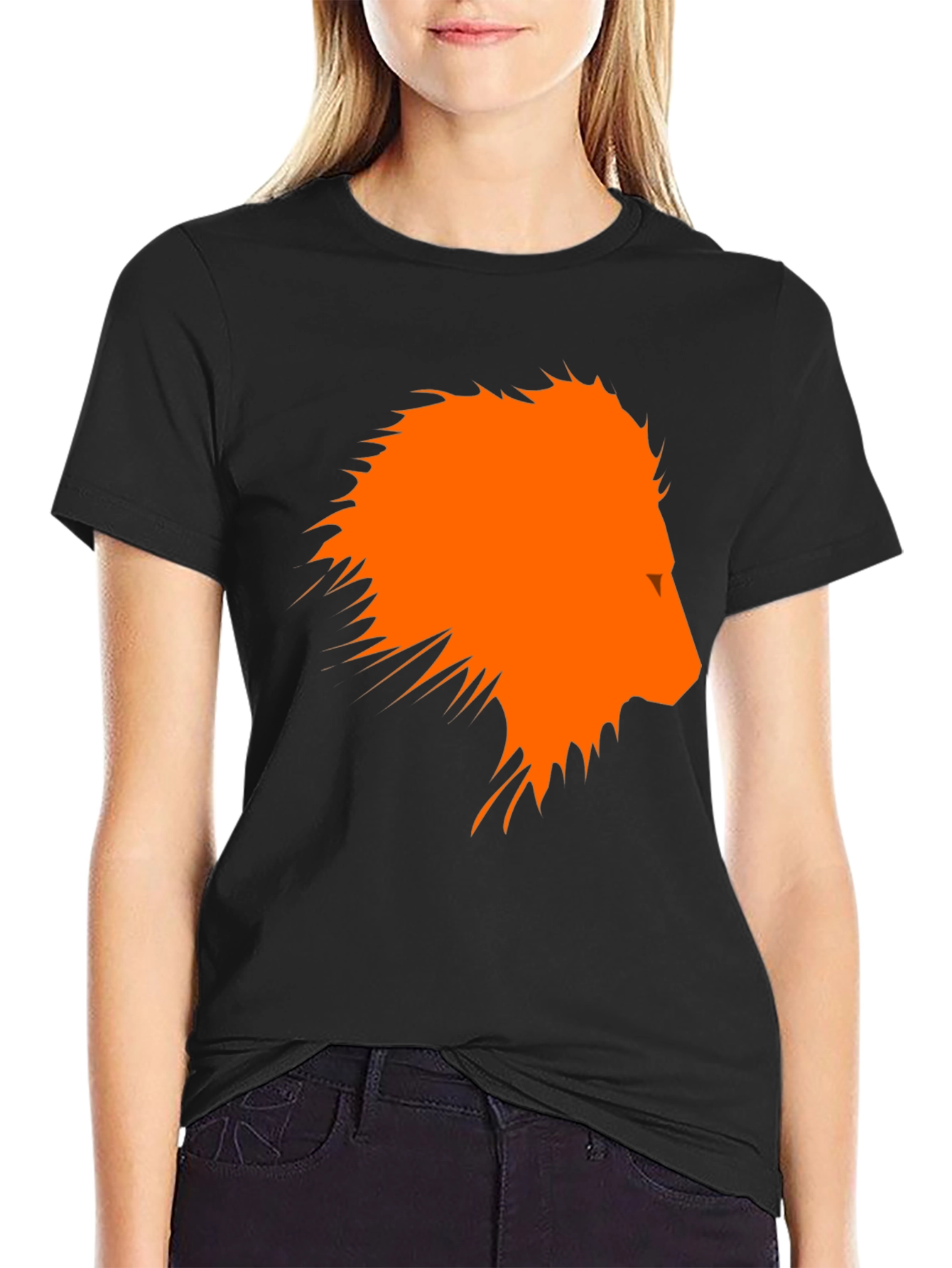 Bold Lion Graphic Tee - Modern Animal Print