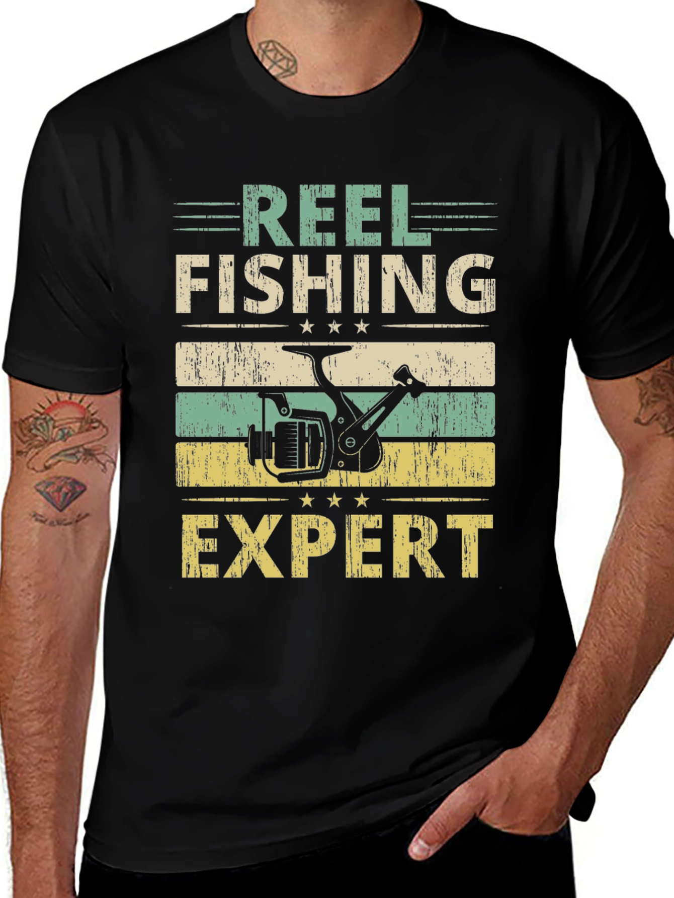 Reel Fishing Expert Graphic Tee