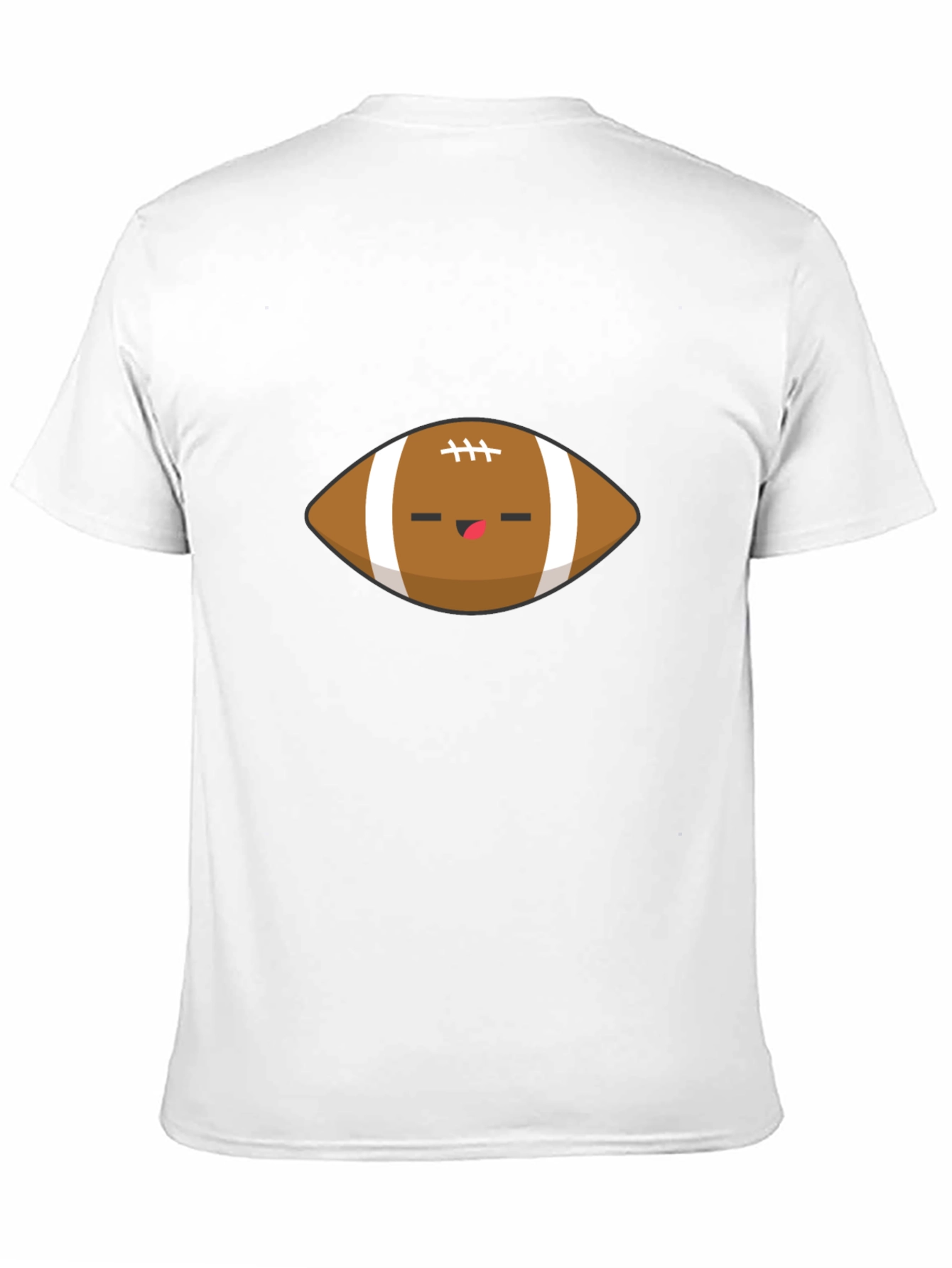 Cute Football Graphic Black T-Shirt