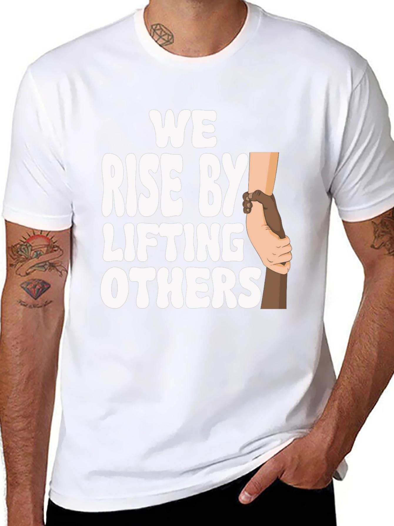 We Rise by Lifting Others Graphic T-Shirt