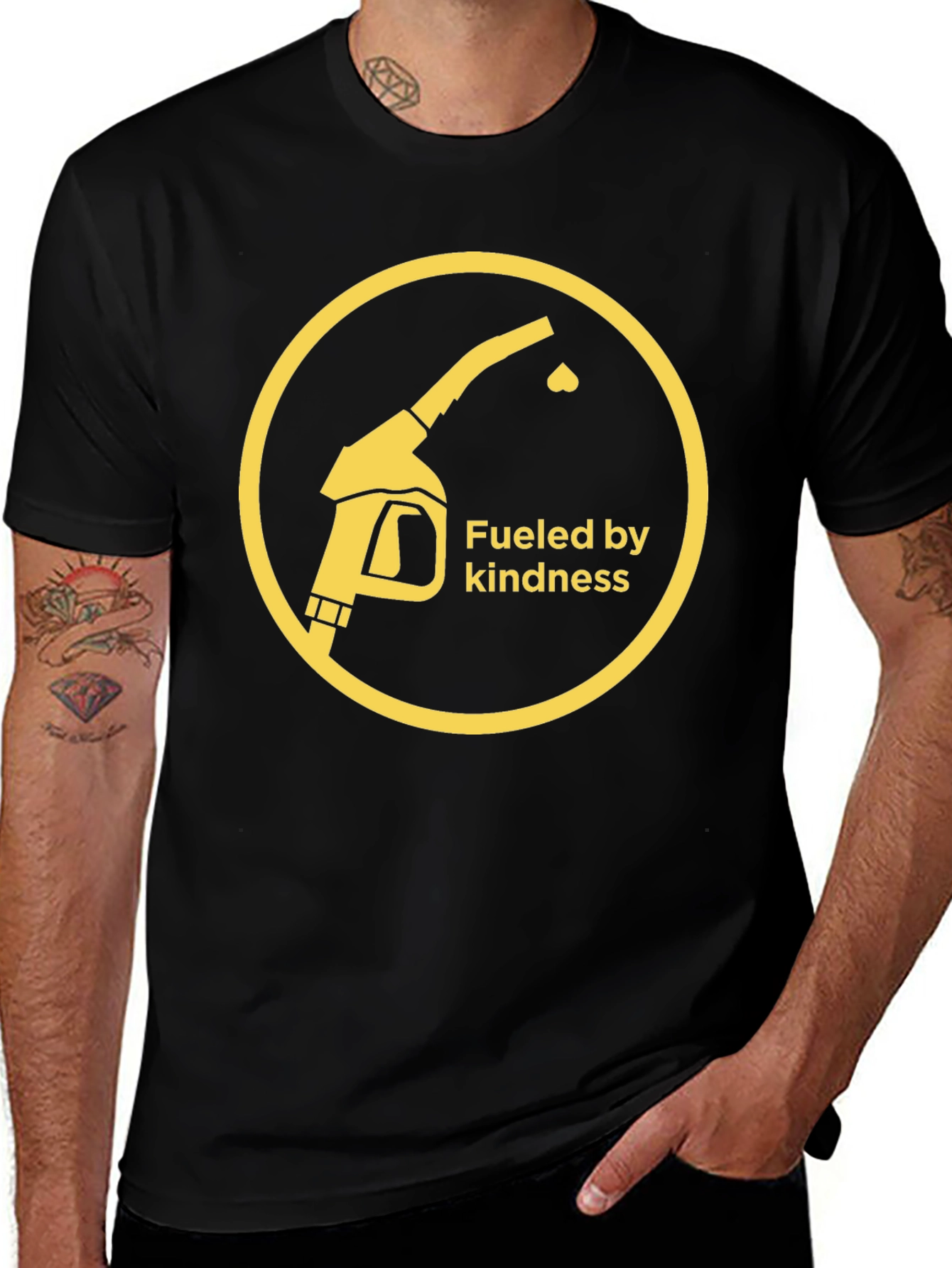 Fueled by Kindness Graphic Tee - Black