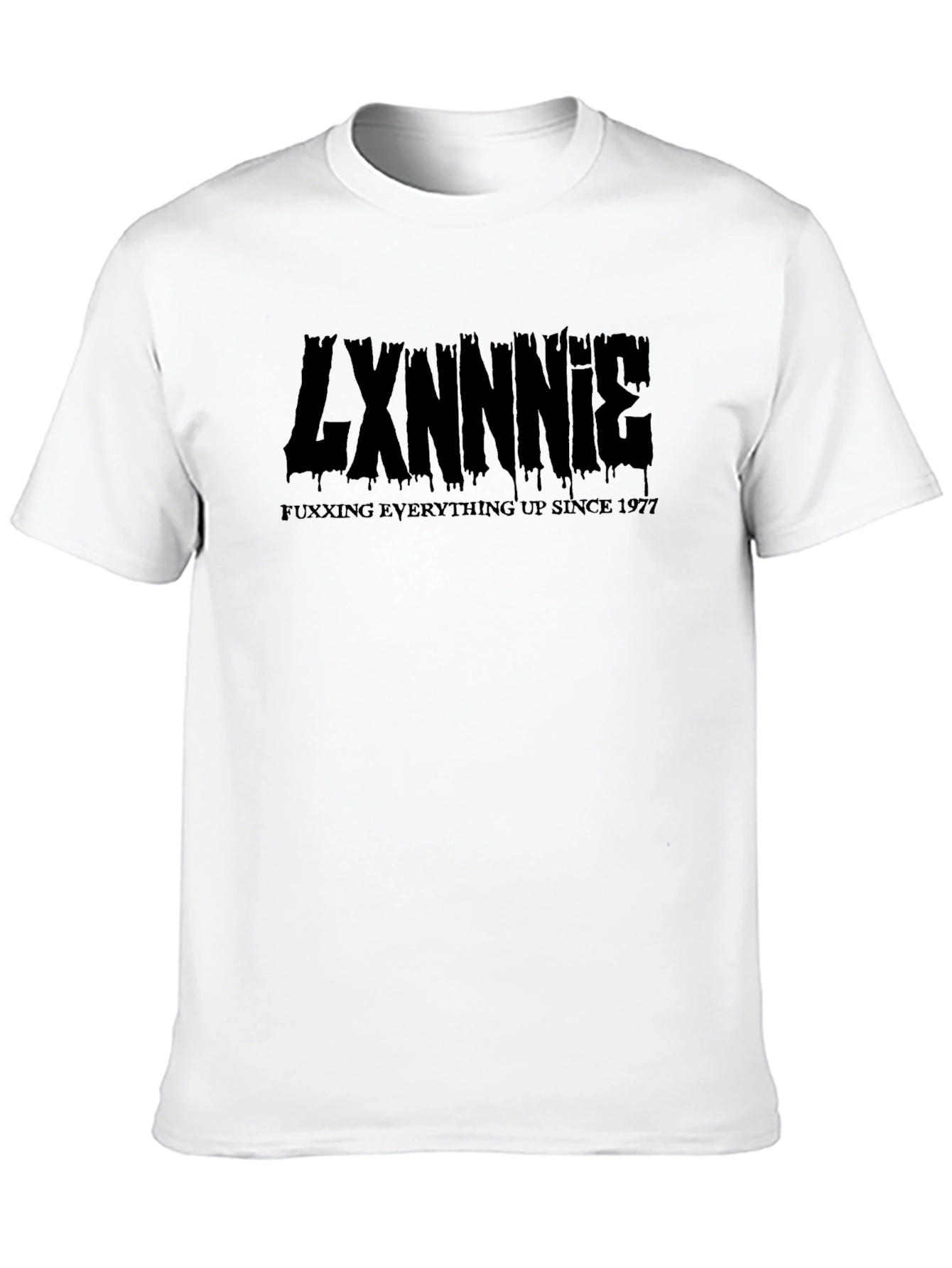 LXNNNIE Everything Up Since 1977 Black T-Shirt