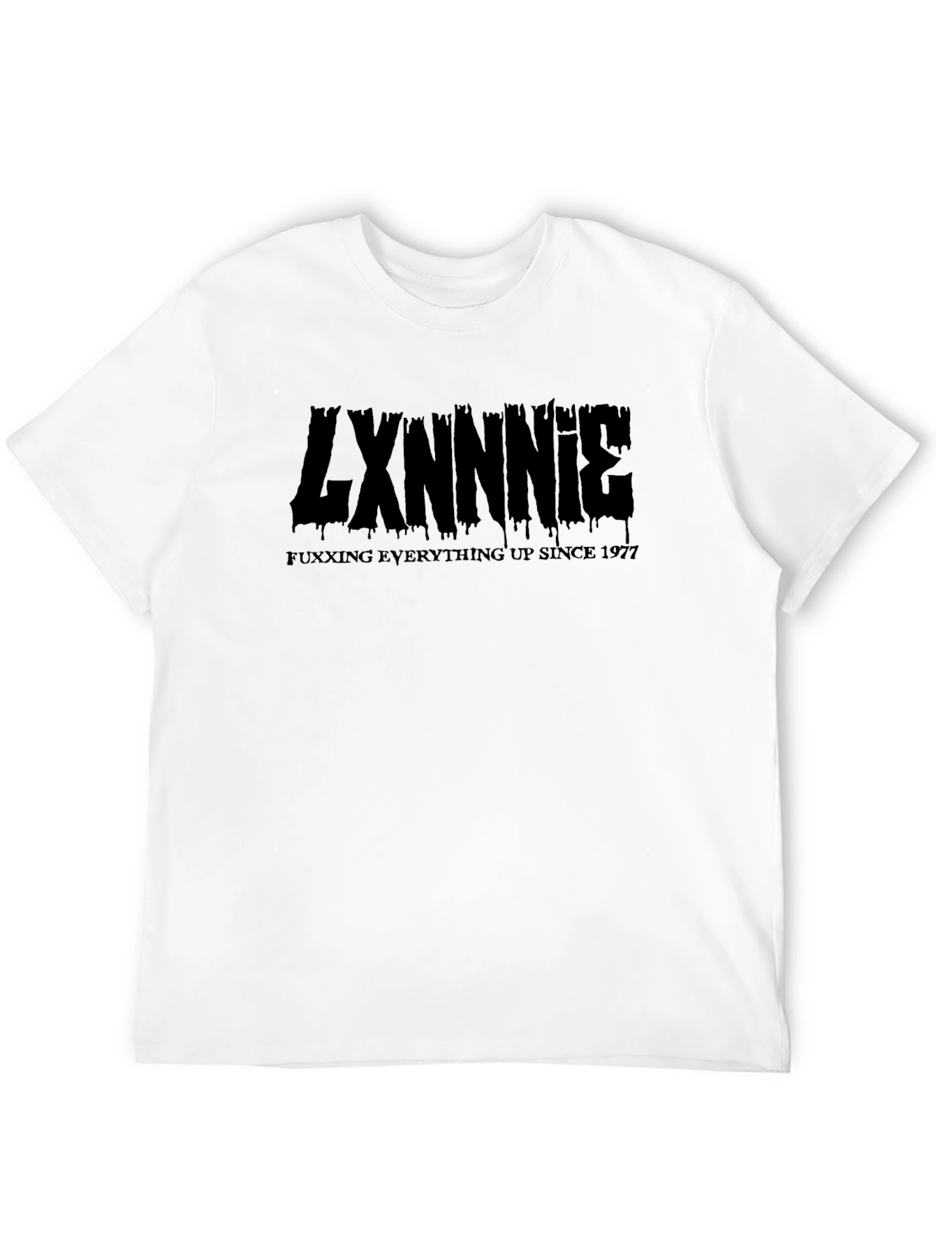 LXNNNIE Everything Up Since 1977 Black T-Shirt