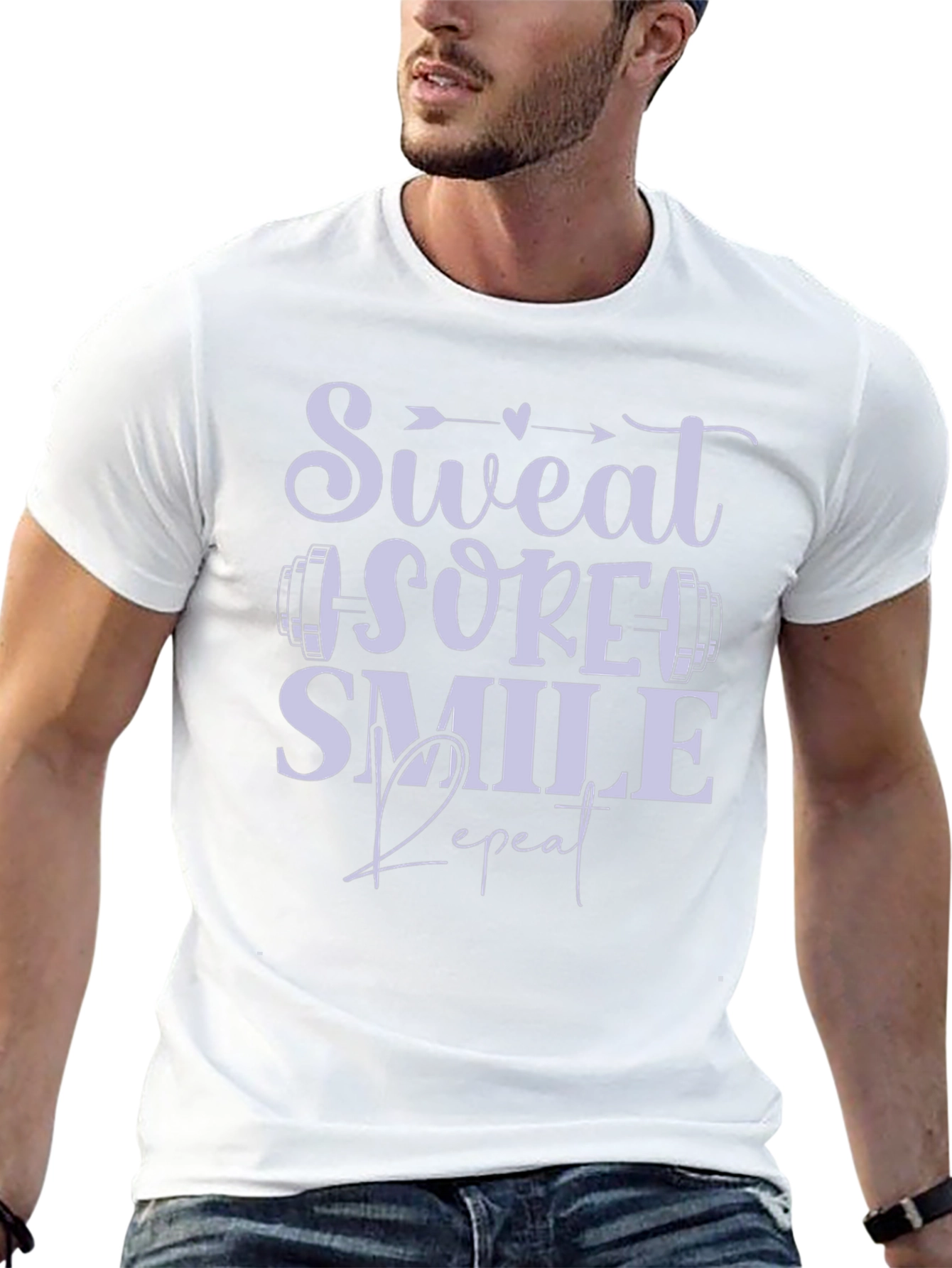 Sweat Sore Smile Repeat Graphic Tee