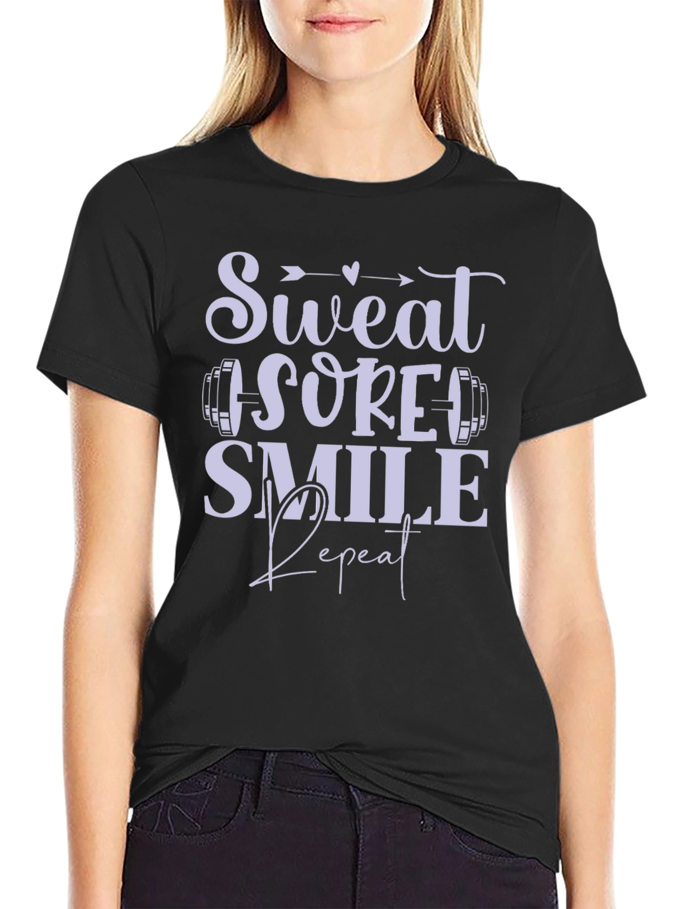 Sweat Sore Smile Repeat Graphic Tee