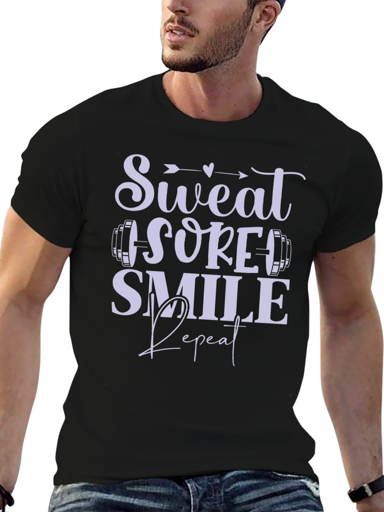 Sweat Sore Smile Repeat Graphic Tee