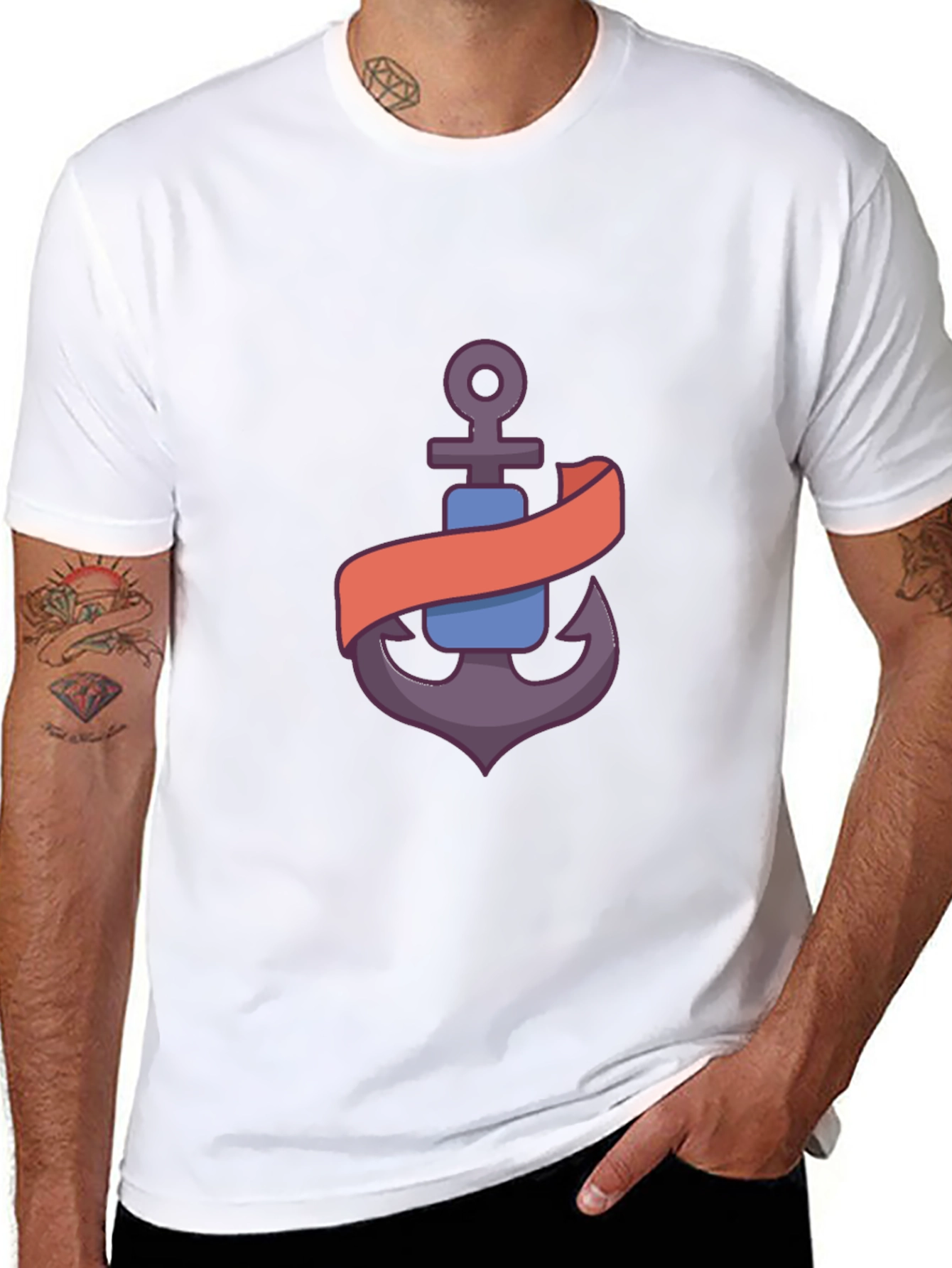 Anchor Graphic Black T-Shirt