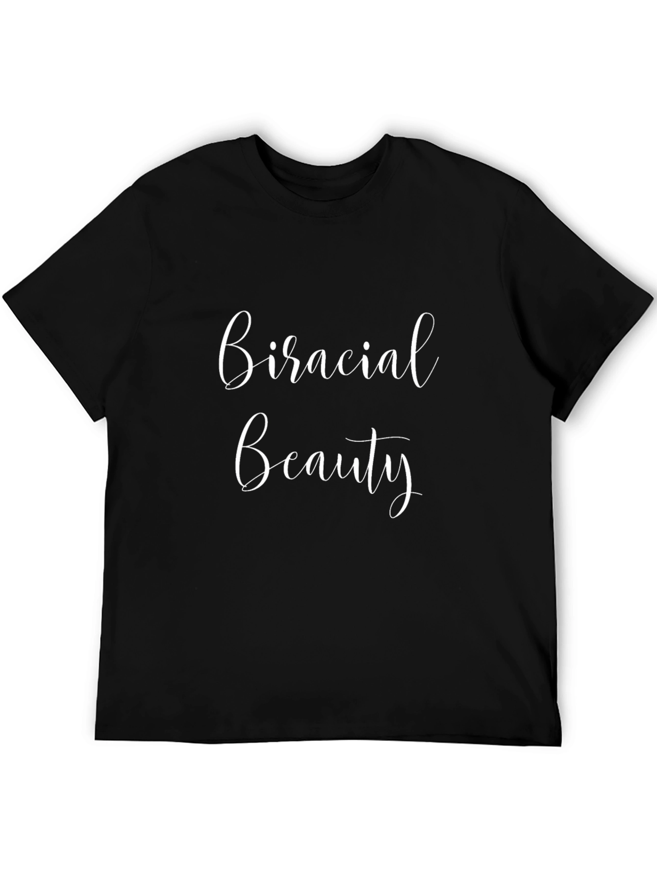 Biracial Beauty Black T-Shirt