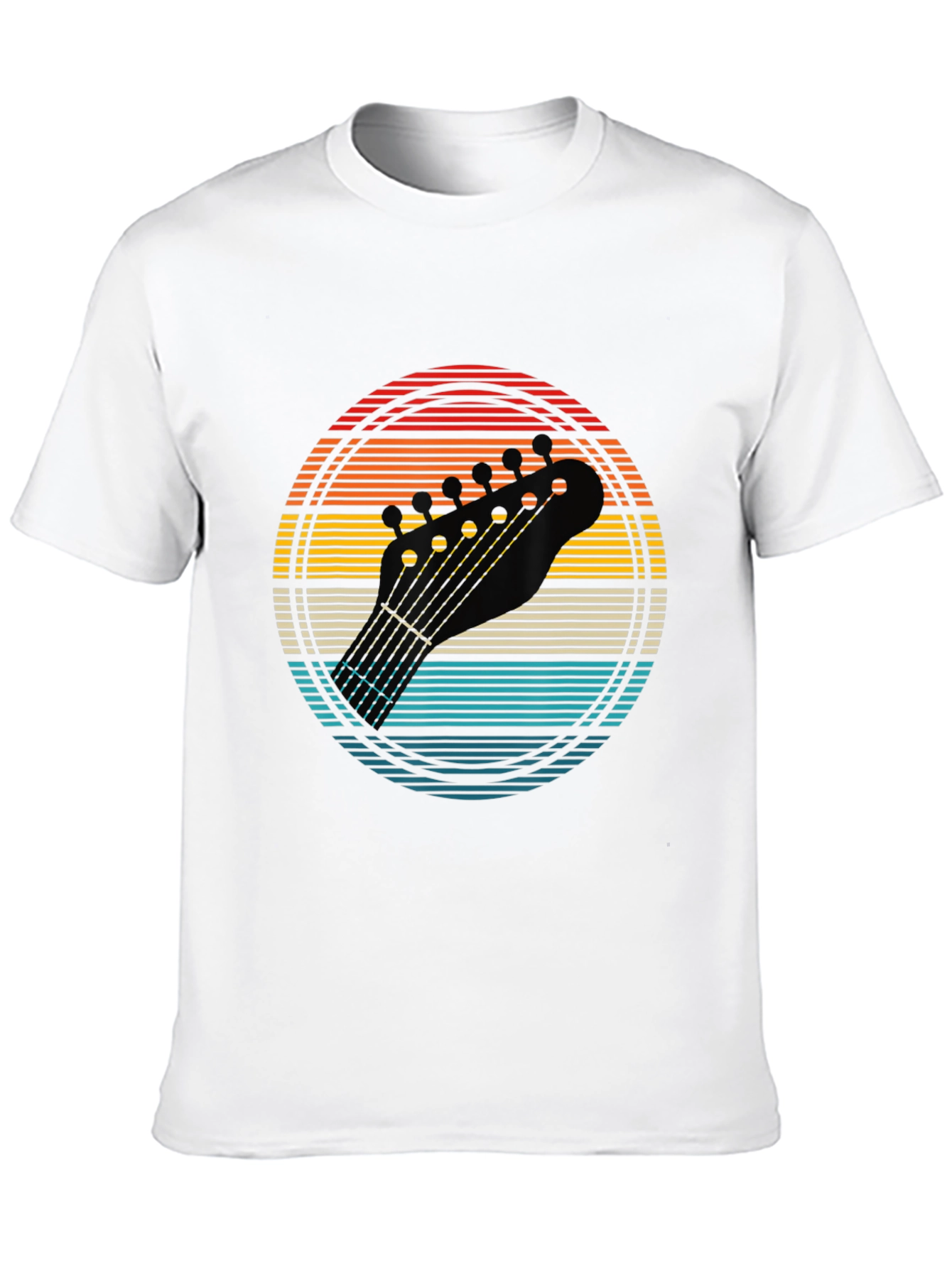 Retro Guitar Headstock T-Shirt