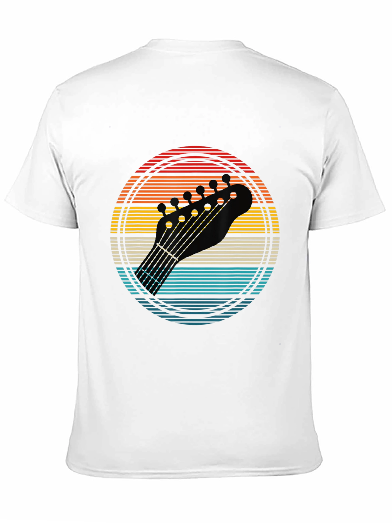 Retro Guitar Headstock T-Shirt